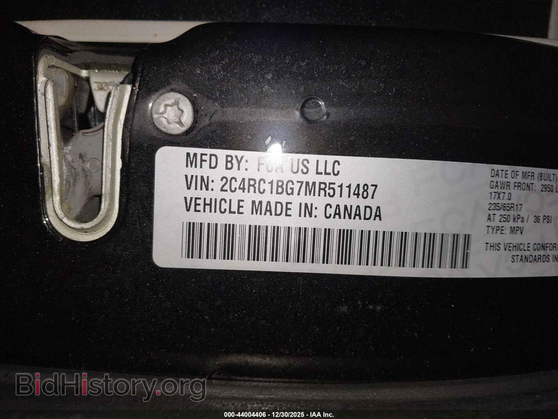 2021 CHRYSLER PACIFICA - VIN: 2C4RC1BG7MR511487 - Фото 9