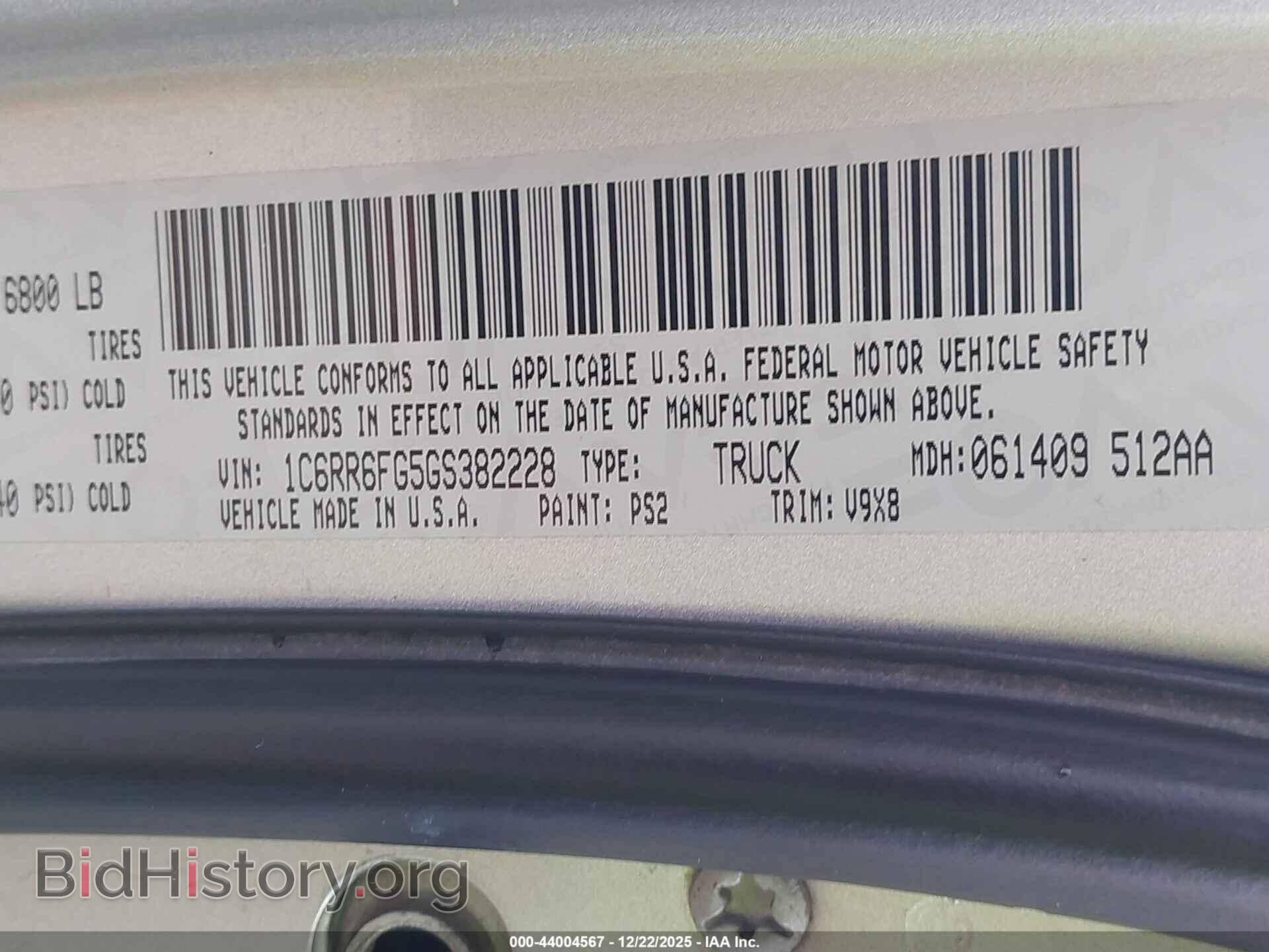 2016 RAM 1500 - VIN: 1C6RR6FG5GS382228 - Фото 9