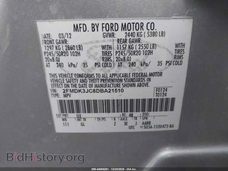 2013 Ford EDGE (VIN 2FMDK3JC8DBA21510) — photo 9 of 17