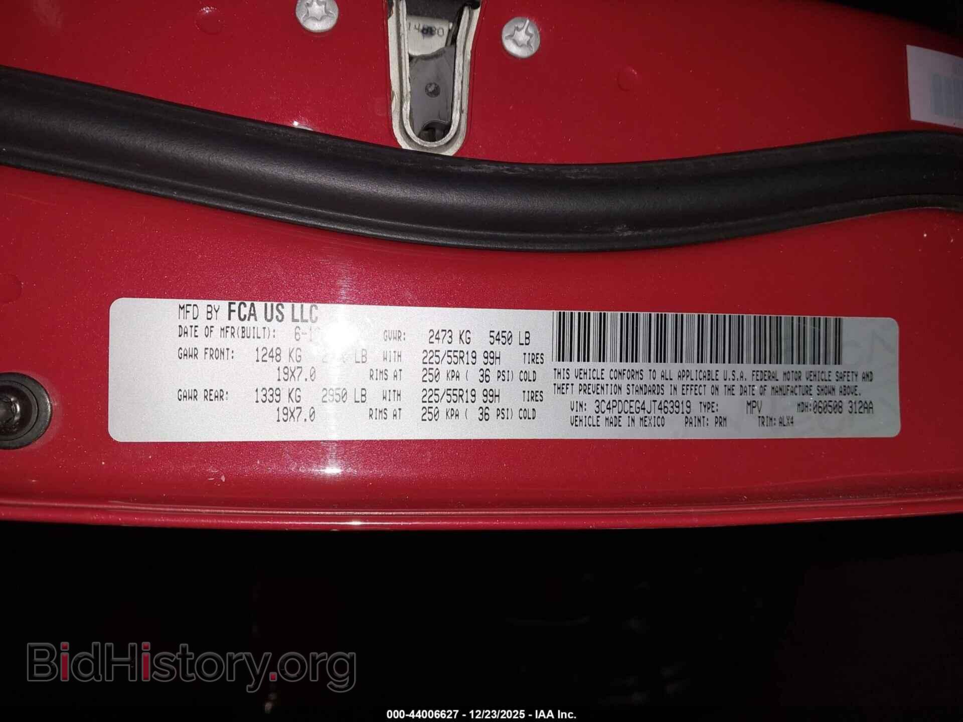 2018 DODGE JOURNEY - VIN: 3C4PDCEG4JT463919 - Фото 9