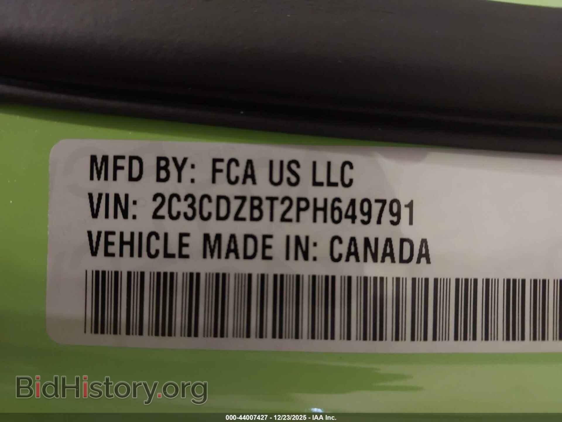 2023 DODGE CHALLENGER - VIN: 2C3CDZBT2PH649791 - Фото 9