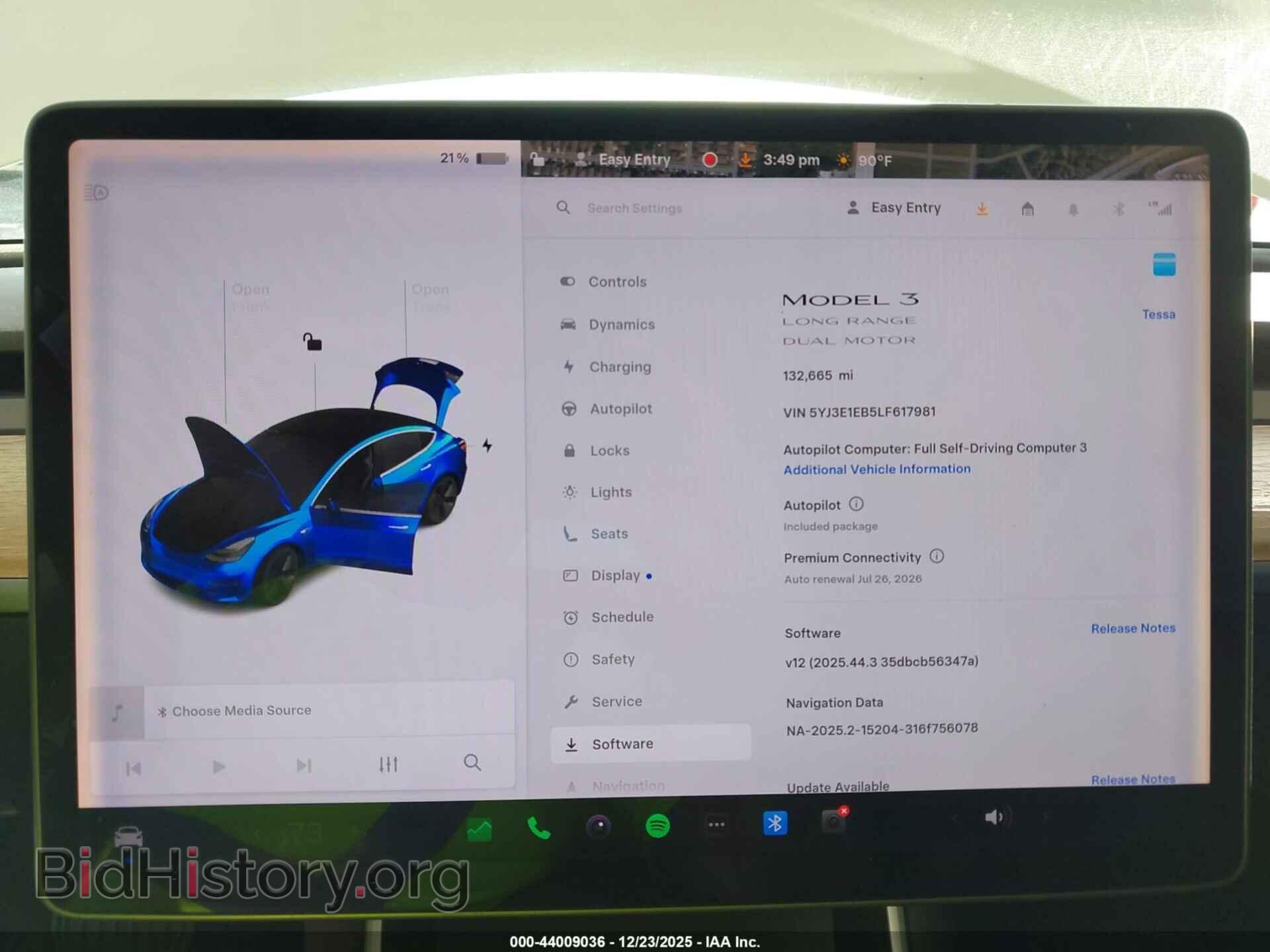 2020 TESLA MODEL 3 - VIN: 5YJ3E1EB5LF617981 - Фото 7