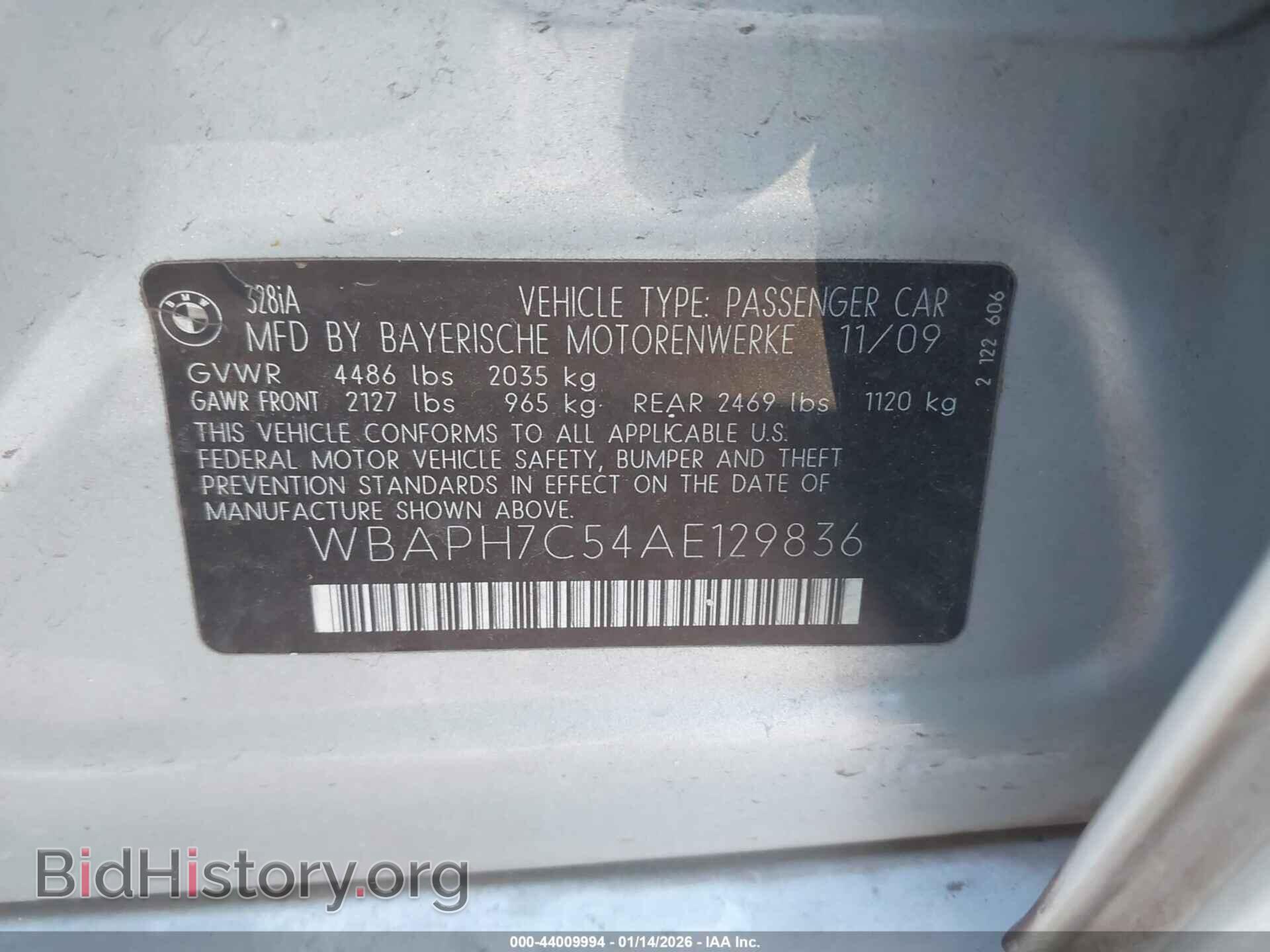 2010 BMW 328I - VIN: WBAPH7C54AE129836 - Фото 9