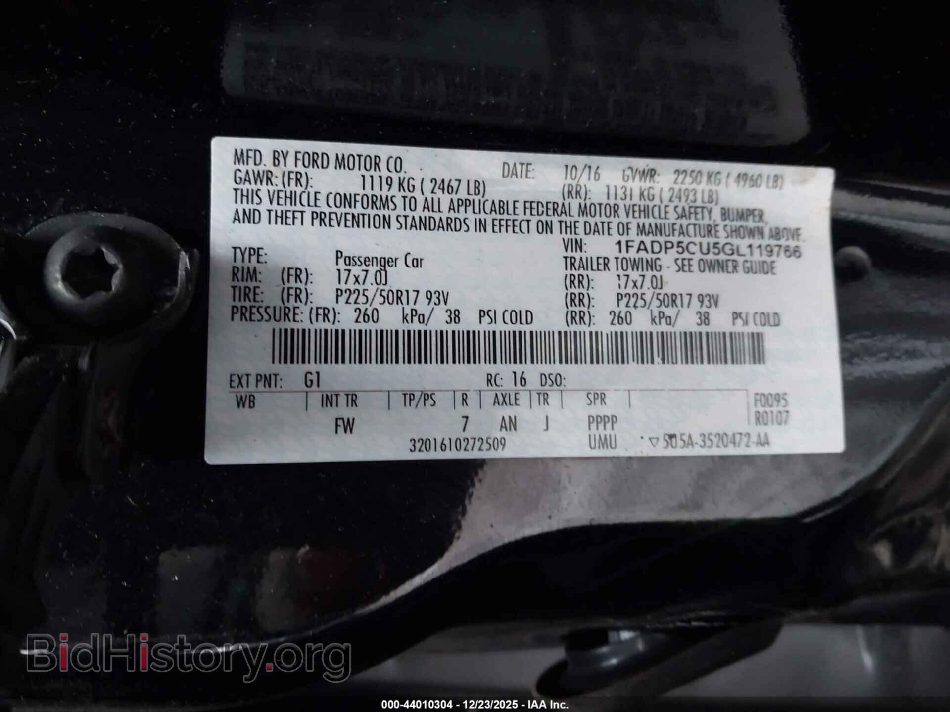 2016 FORD C-MAX ENERGI - VIN: 1FADP5CU5GL119766 - Фото 9