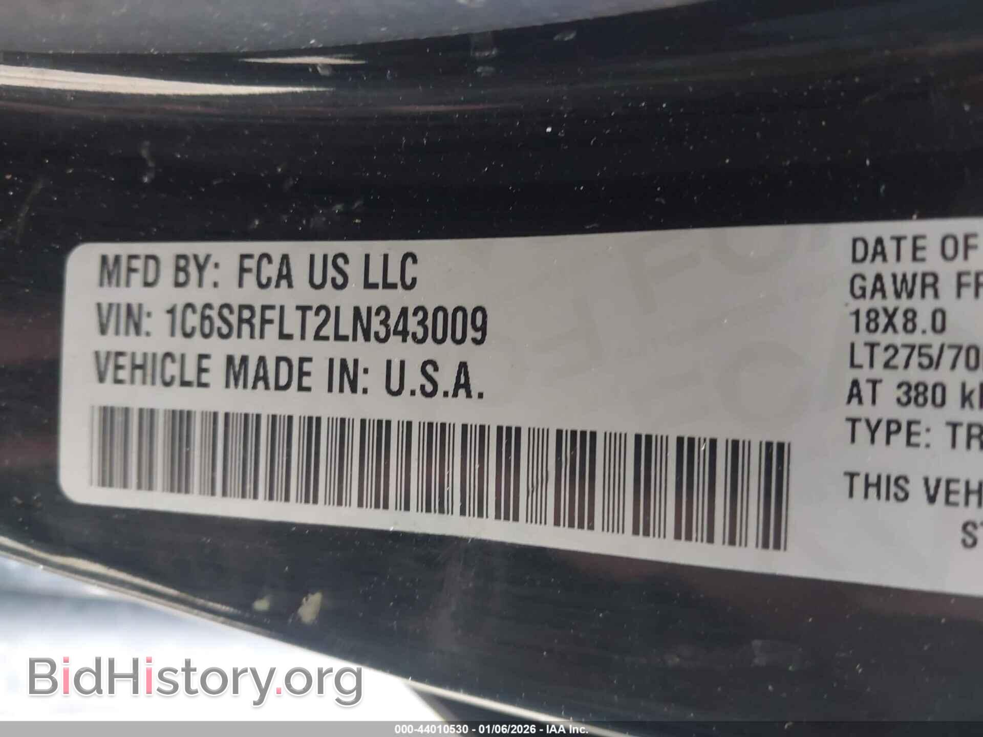 2020 RAM 1500 - VIN: 1C6SRFLT2LN343009 - Фото 9