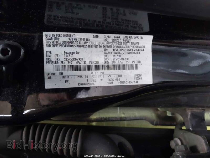 2014 Ford FOCUS (VIN 1FADP3F25EL234024) — photo 9 of 11