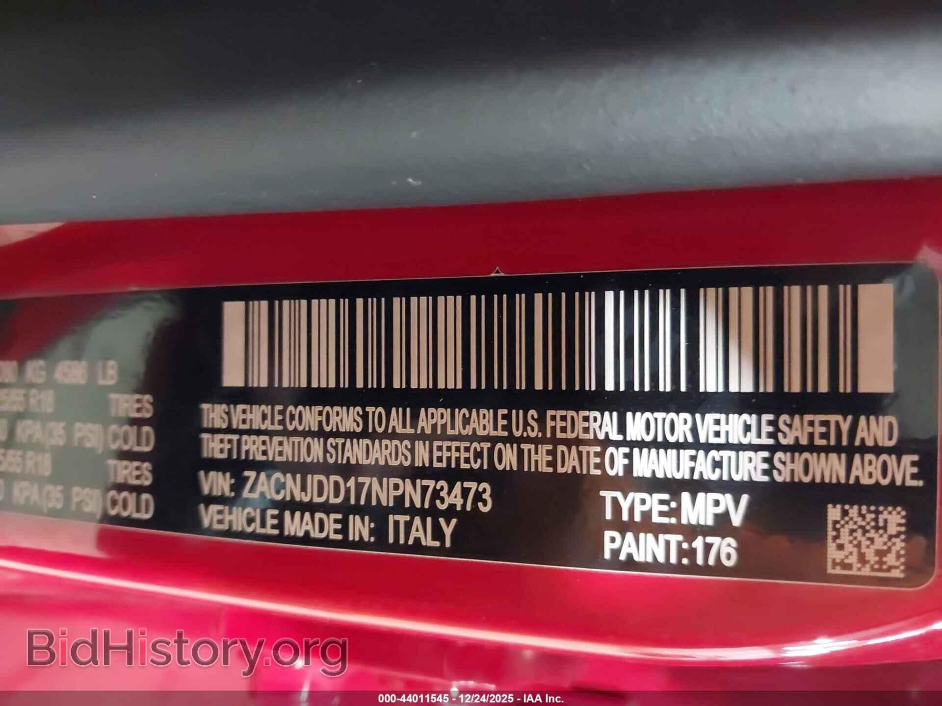 2022 JEEP RENEGADE - VIN: ZACNJDD17NPN73473 - Фото 9