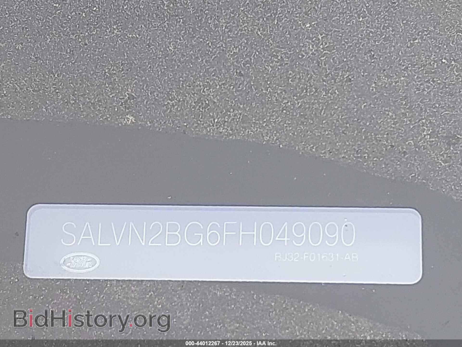 2015 LAND ROVER RANGE ROVER EVOQUE - VIN: SALVN2BG6FH049090 - Фото 9