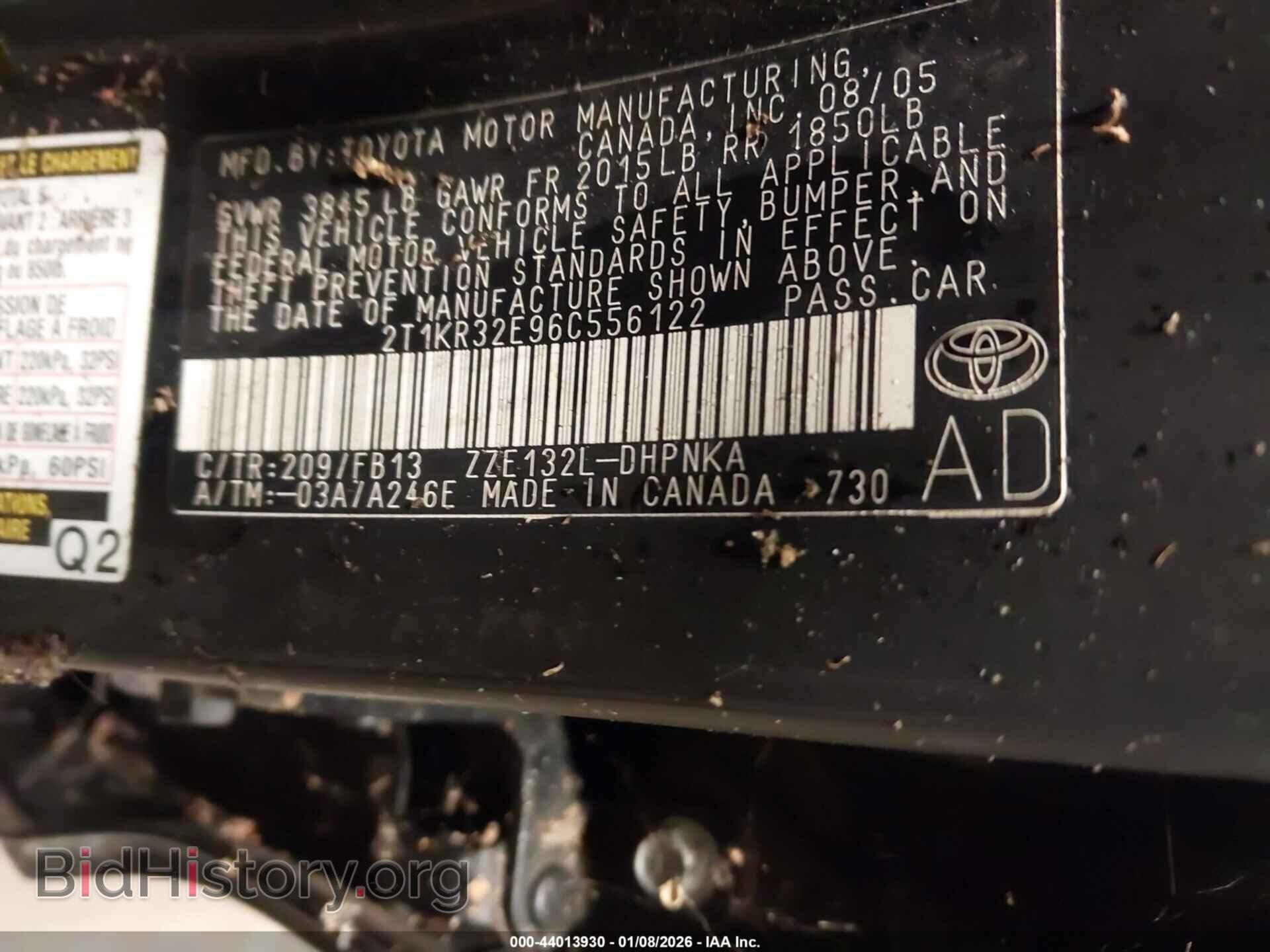2006 TOYOTA MATRIX - VIN: 2T1KR32E96C556122 - Фото 9
