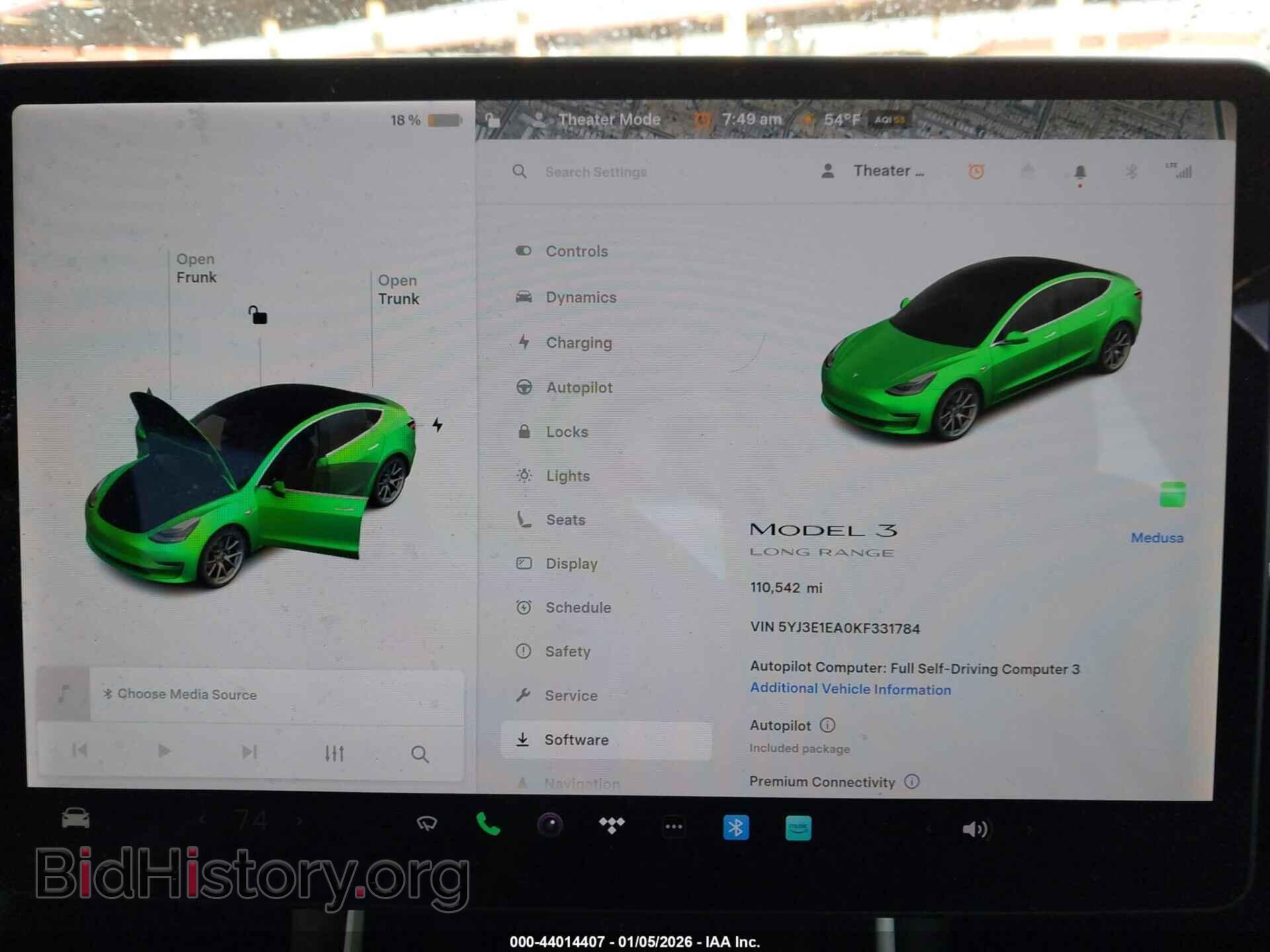 2019 TESLA MODEL 3 - VIN: 5YJ3E1EA0KF331784 - Photo 7