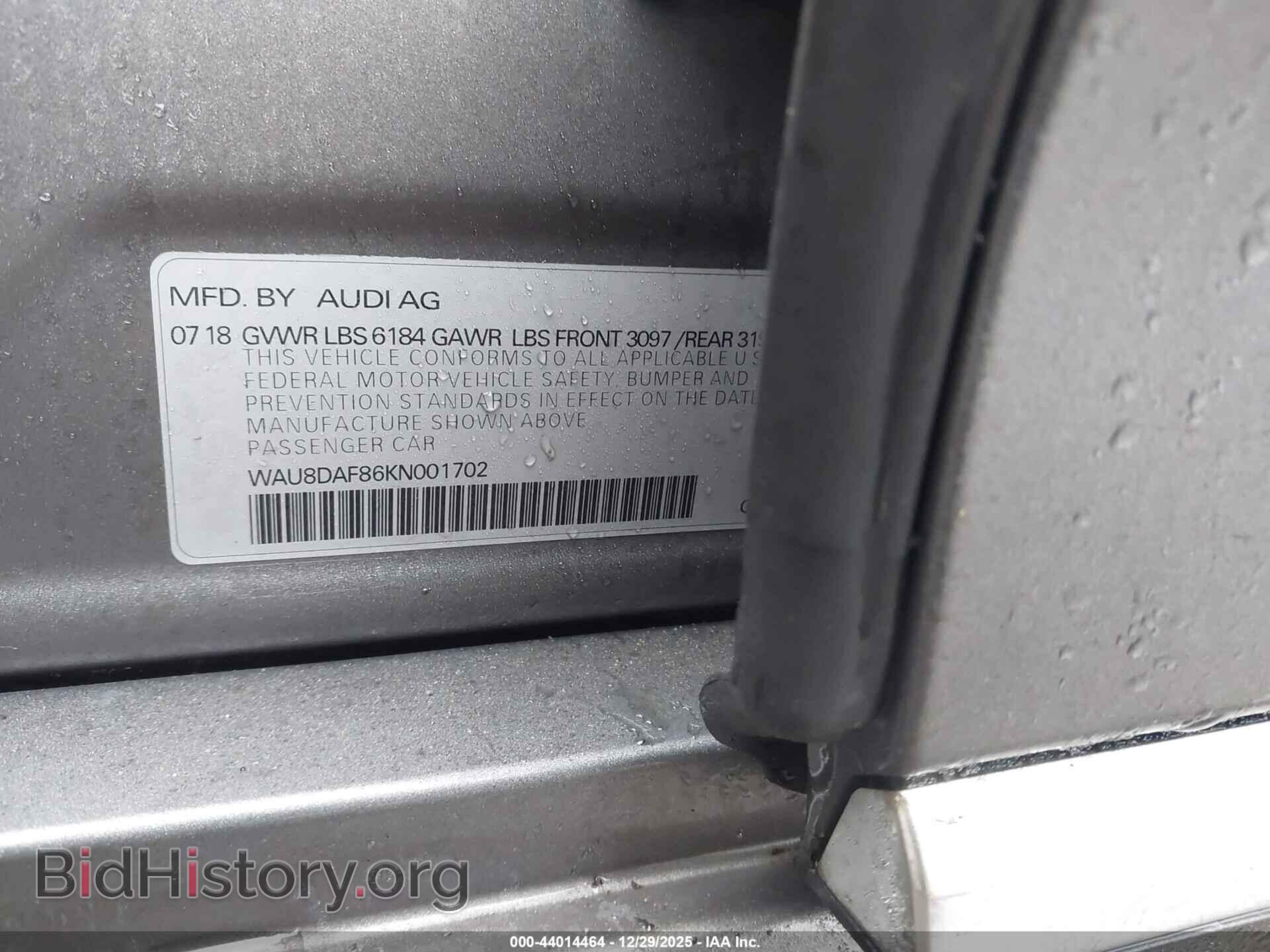 2019 AUDI A8 L - VIN: WAU8DAF86KN001702 - Photo 9