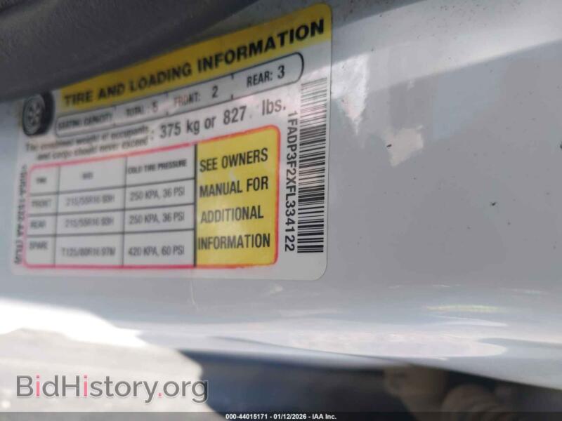 2015 Ford FOCUS (VIN 1FADP3F2XFL334122) — photo 9 of 12