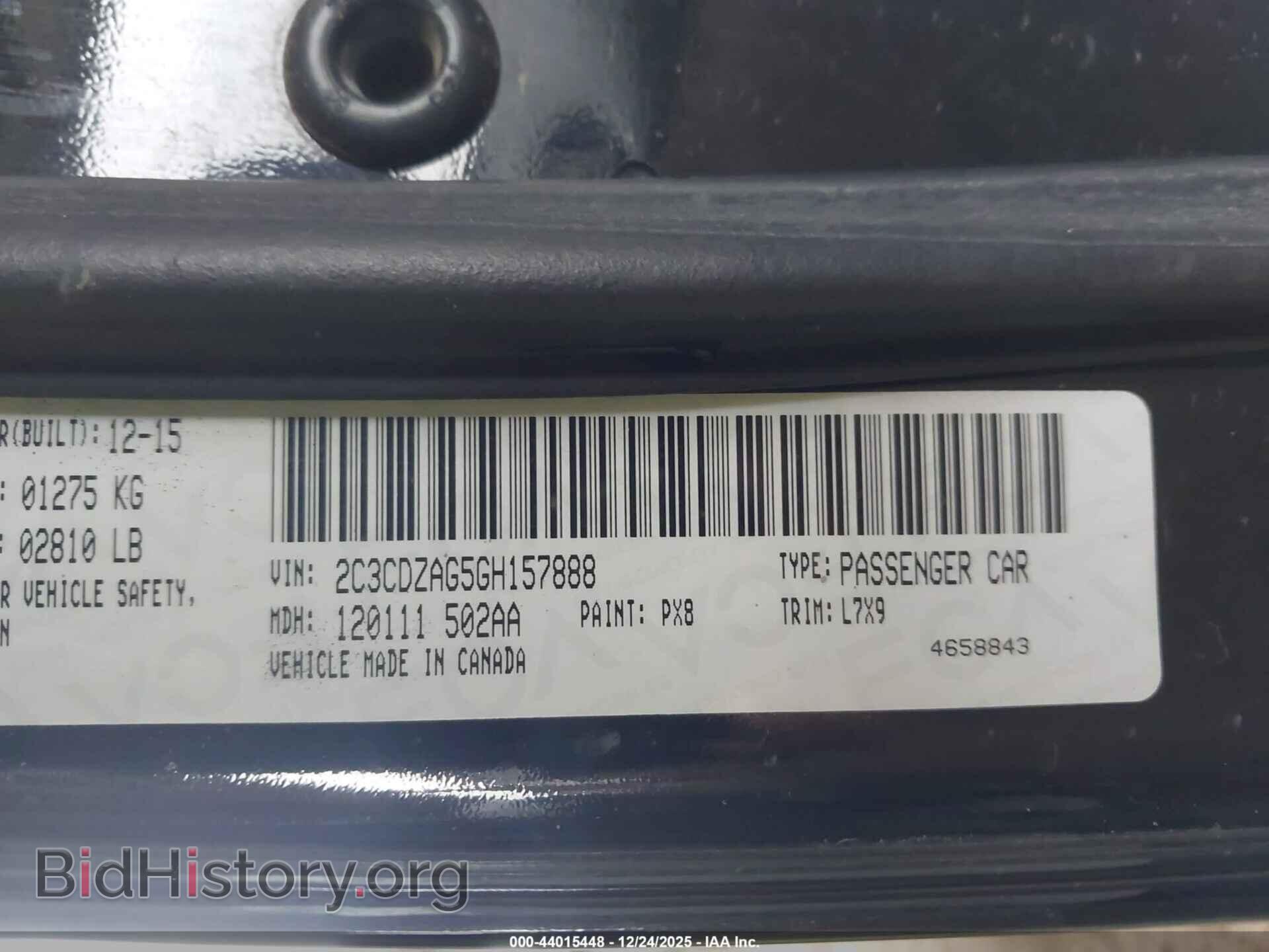 2016 DODGE CHALLENGER - VIN: 2C3CDZAG5GH157888 - Фото 9