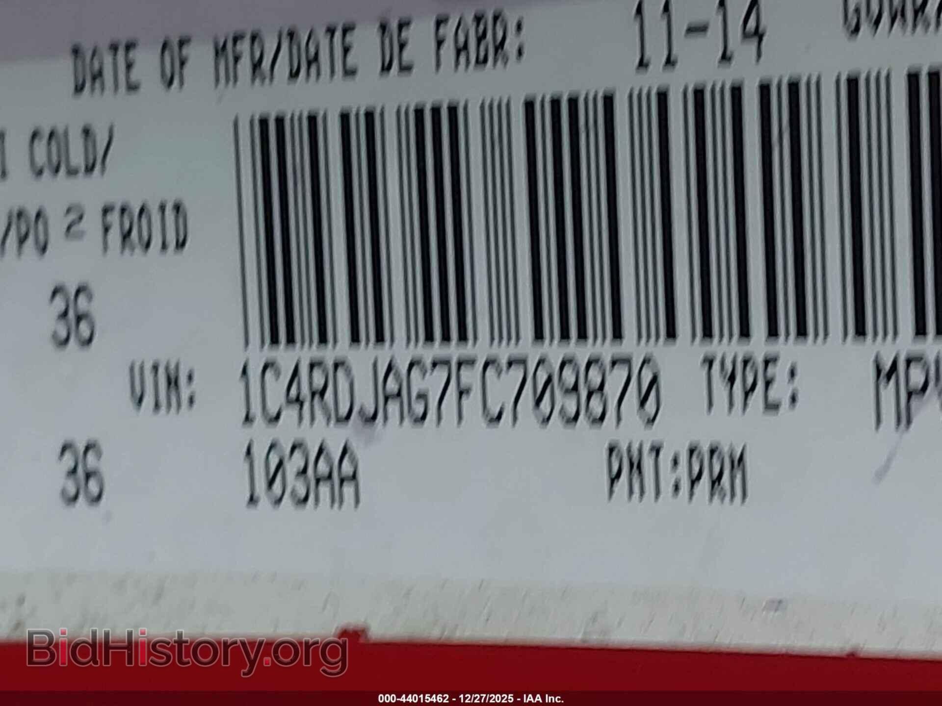 2015 DODGE DURANGO - VIN: 1C4RDJAG7FC709870 - Фото 9