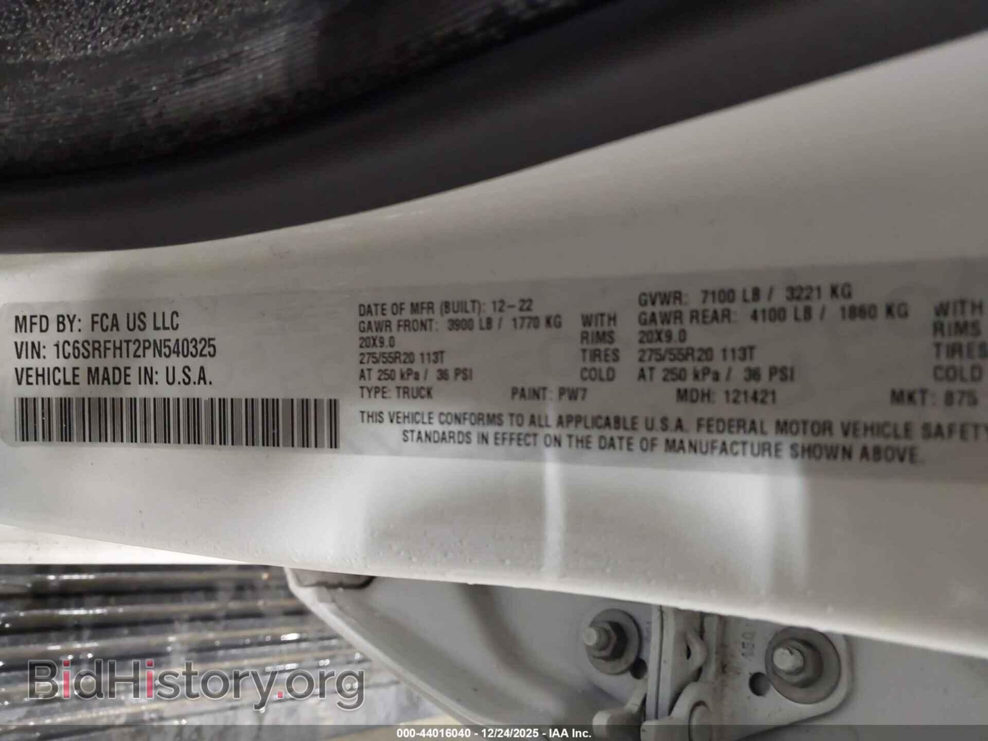 2023 RAM 1500 - VIN: 1C6SRFHT2PN540325 - Фото 9
