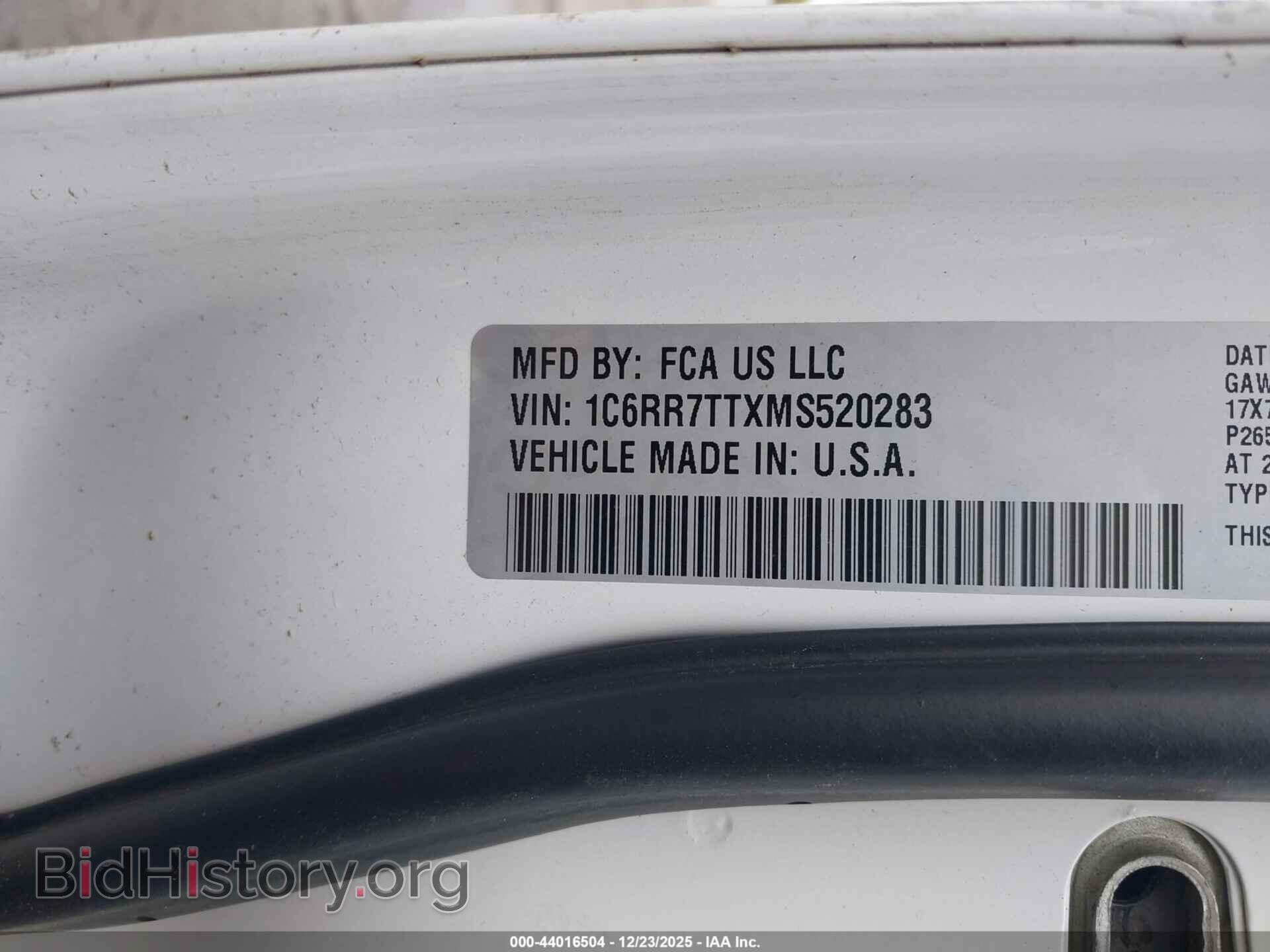 2021 RAM 1500 CLASSIC - VIN: 1C6RR7TTXMS520283 - Фото 9