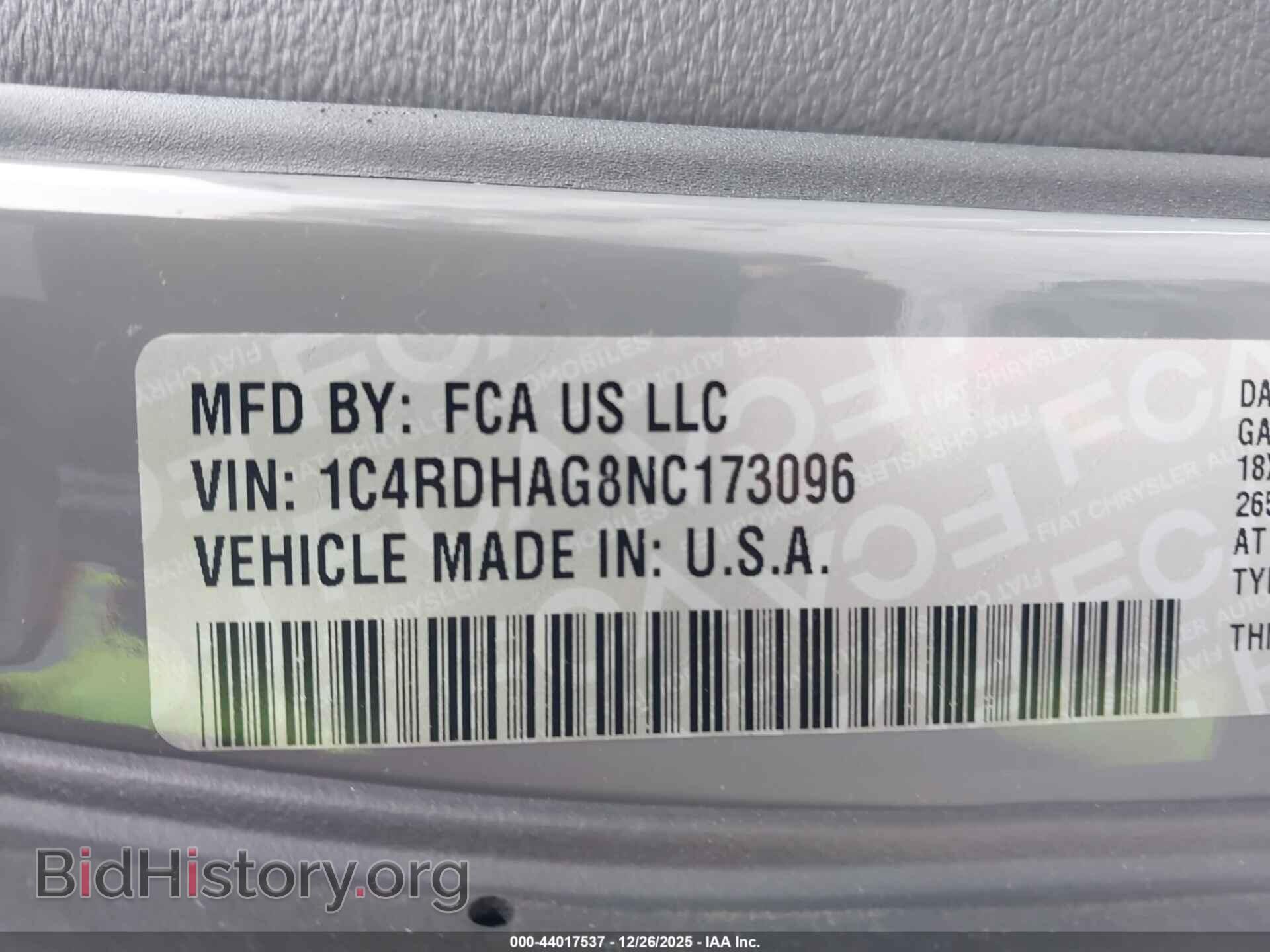 2022 DODGE DURANGO - VIN: 1C4RDHAG8NC173096 - Фото 9