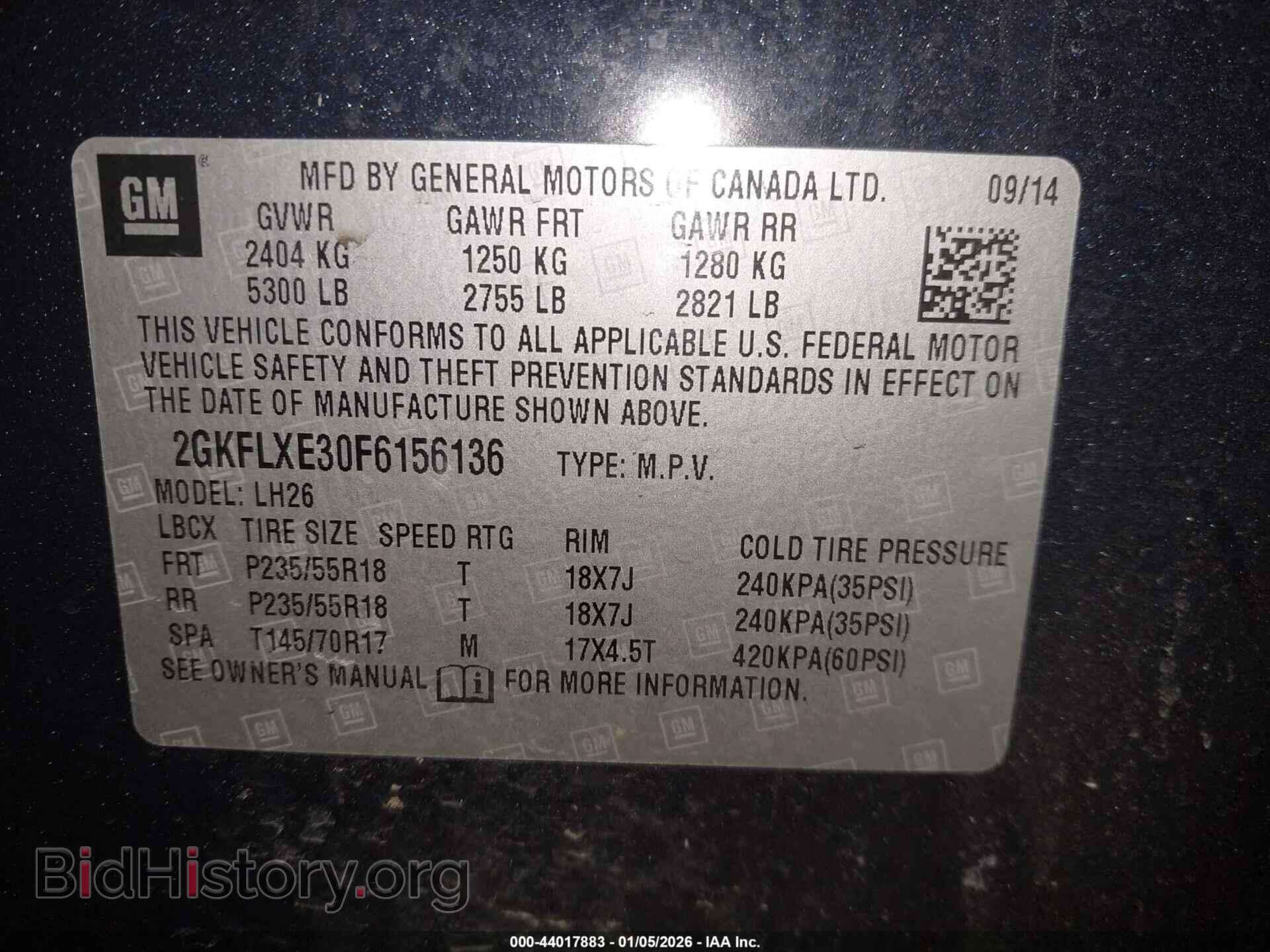 2015 GMC TERRAIN - VIN: 2GKFLXE30F6156136 - Фото 9