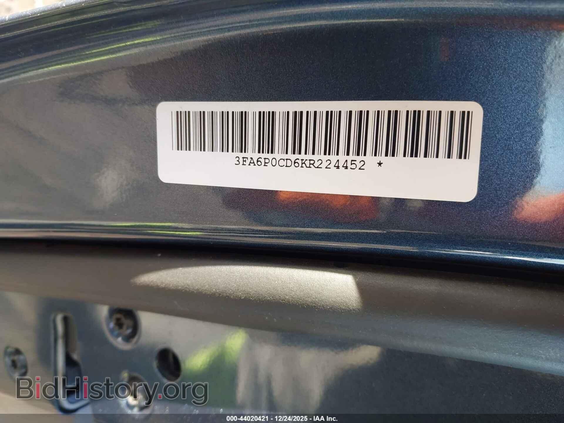 2019 FORD FUSION - VIN: 3FA6P0CD6KR224452 - Фото 9
