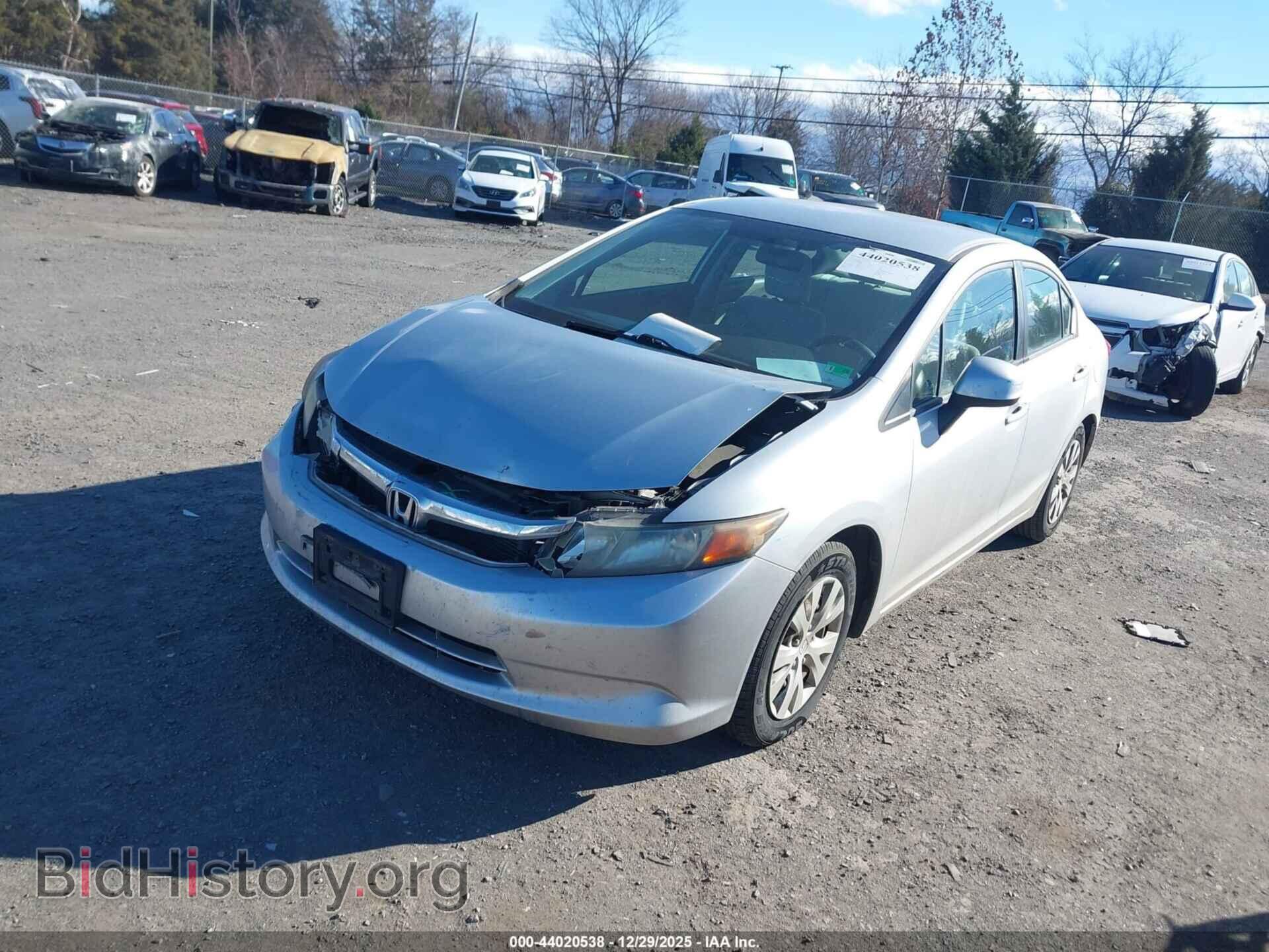 2012 HONDA CIVIC - VIN: 2HGFB2F56CH566698 - Фото 2