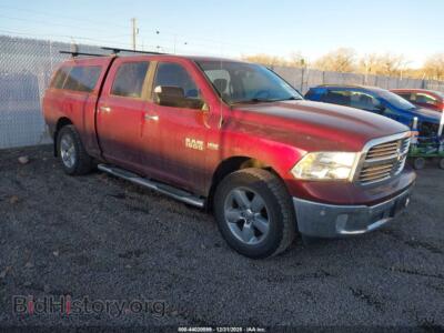 2017 RAM 1500 Big Horn 4X4 6'4 Box, темно-бордовый — VIN 1C6RR7TT8HS603720, IAAI
