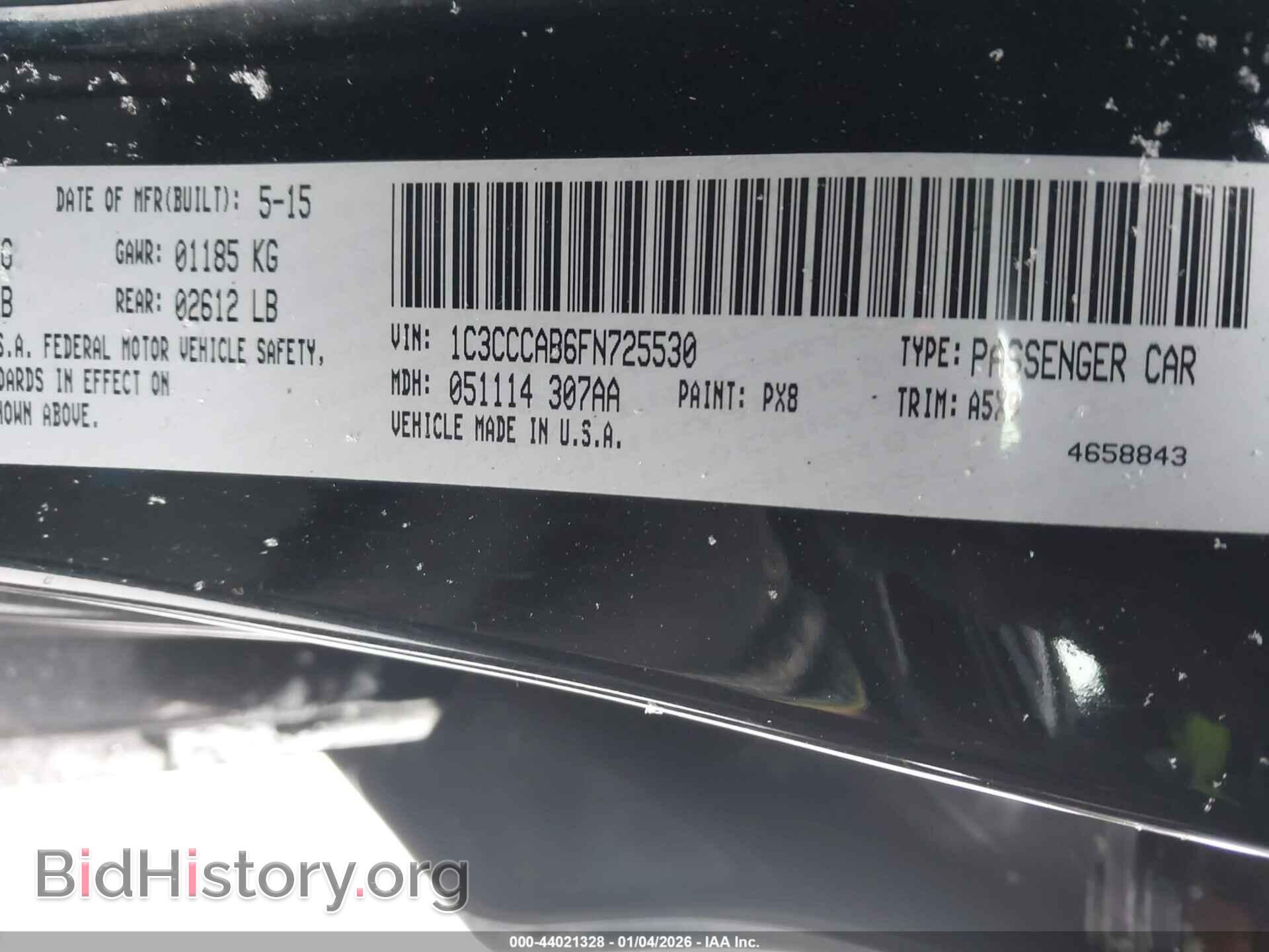 2015 CHRYSLER 200 - VIN: 1C3CCCAB6FN725530 - Фото 9