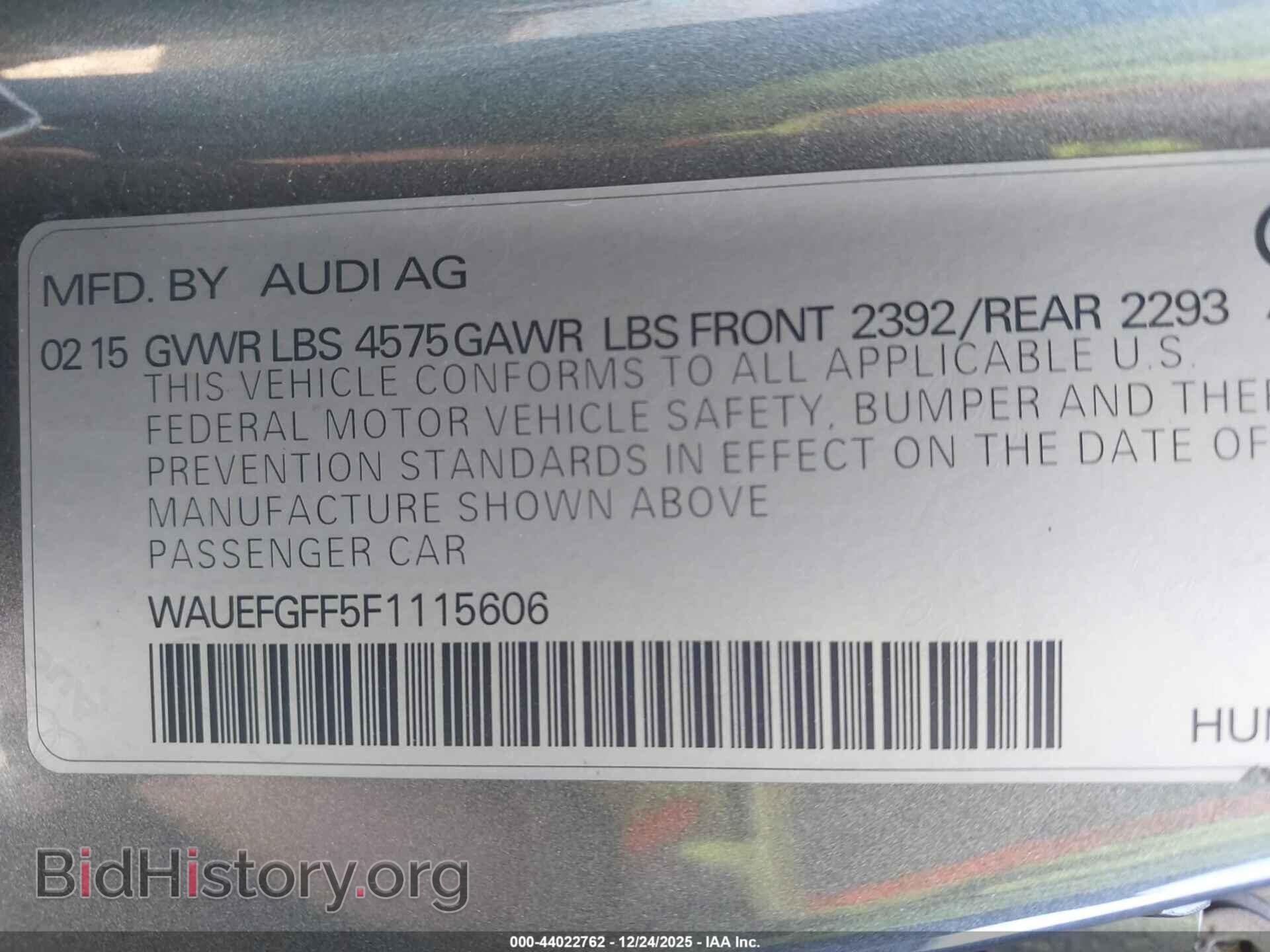 2015 AUDI A3 - VIN: WAUEFGFF5F1115606 - Фото 9