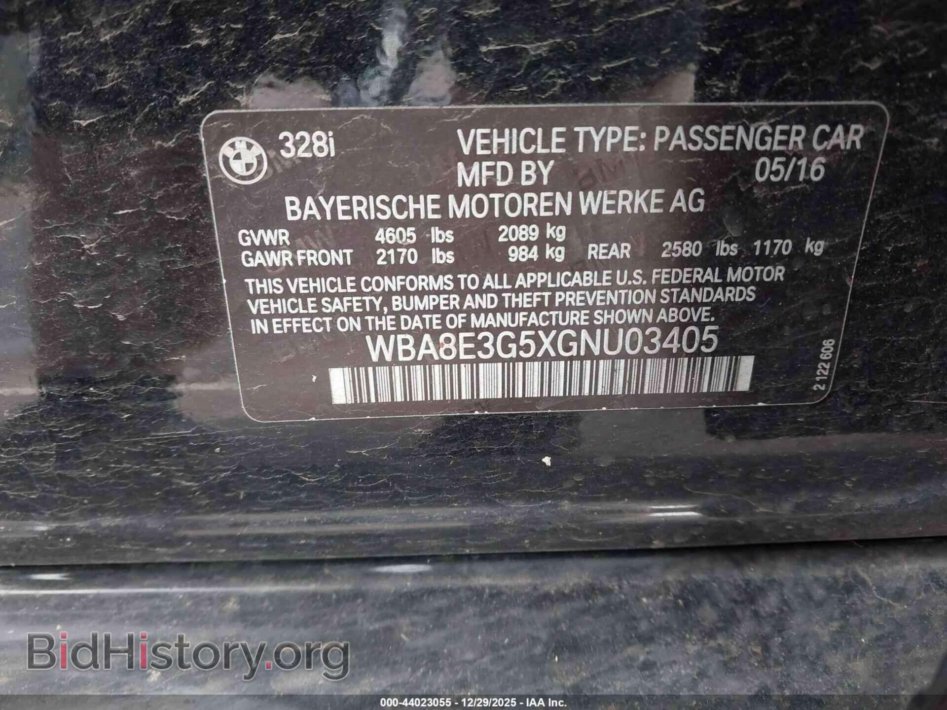 2016 BMW 328I - VIN: WBA8E3G5XGNU03405 - Фото 9