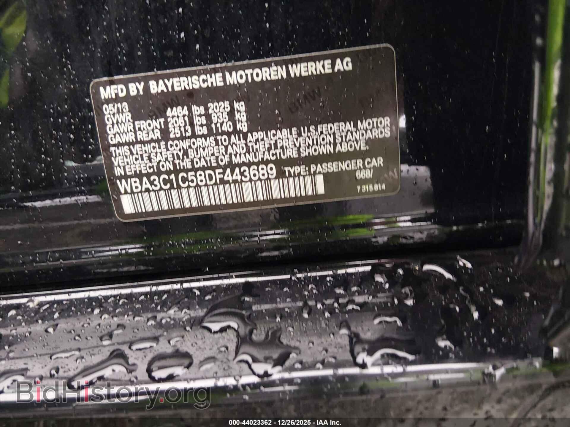 2013 BMW 328I - VIN: WBA3C1C58DF443689 - Фото 9