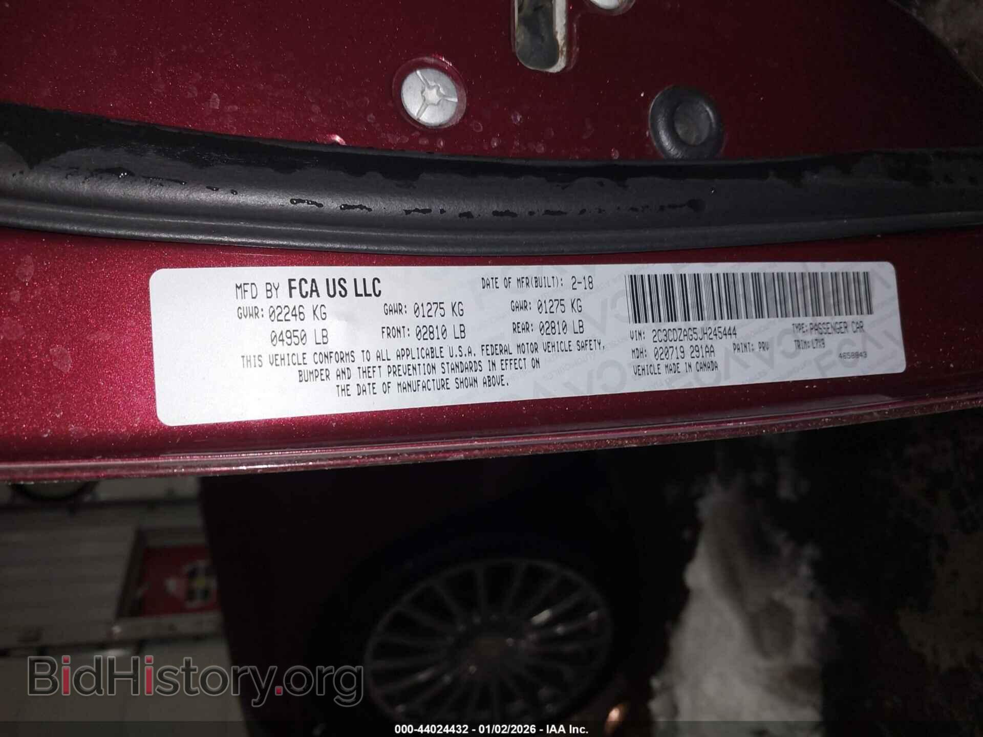 2018 DODGE CHALLENGER - VIN: 2C3CDZAG5JH245444 - Фото 9