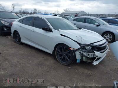 2019 Honda CIVIC Sport, white — VIN 19XFC2F81KE002960, IAAI