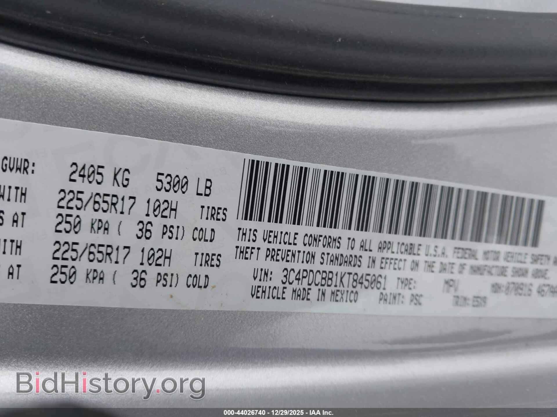 2019 DODGE JOURNEY - VIN: 3C4PDCBB1KT845061 - Photo 9