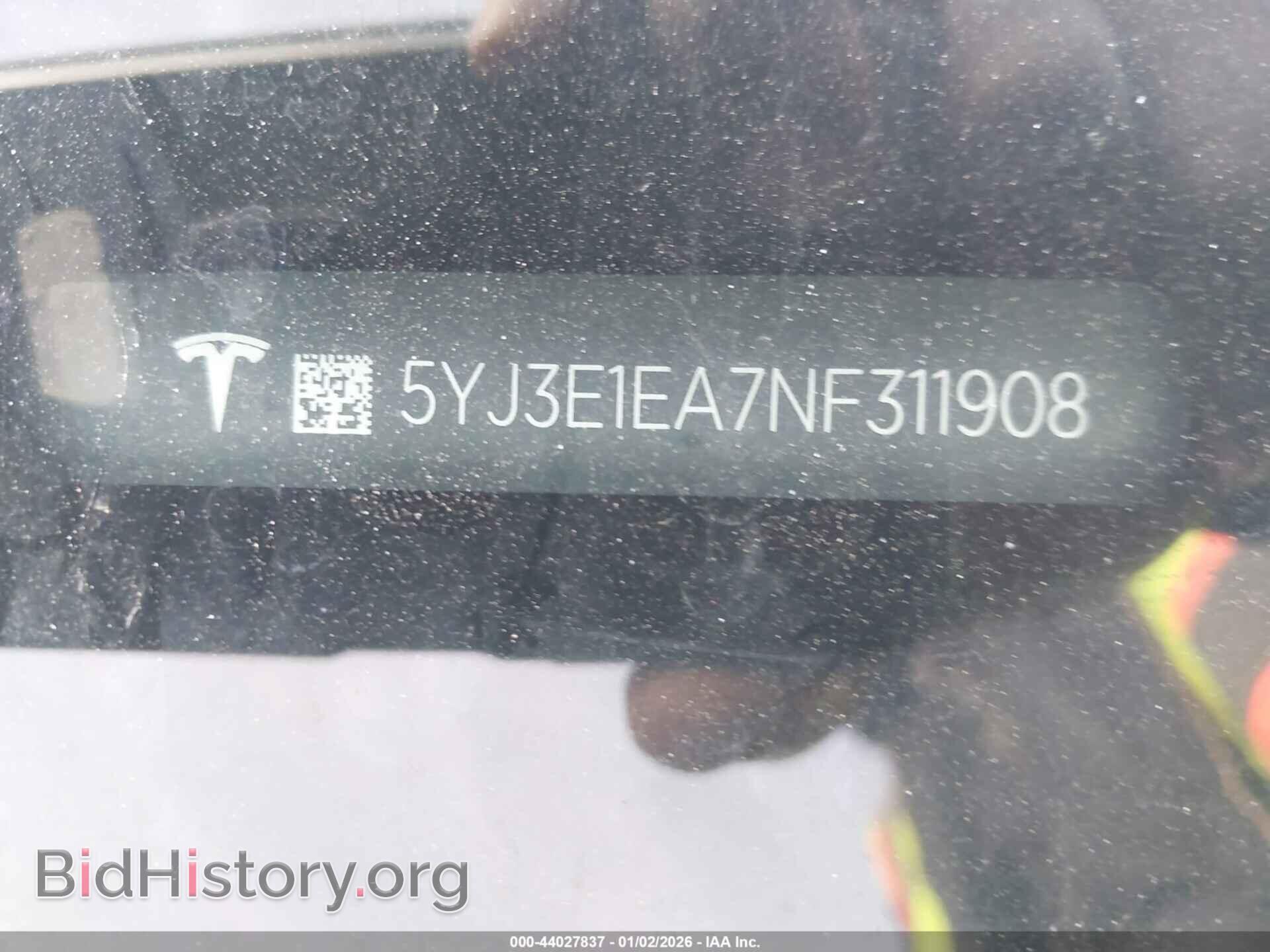 2022 TESLA MODEL 3 - VIN: 5YJ3E1EA7NF311908 - Фото 9