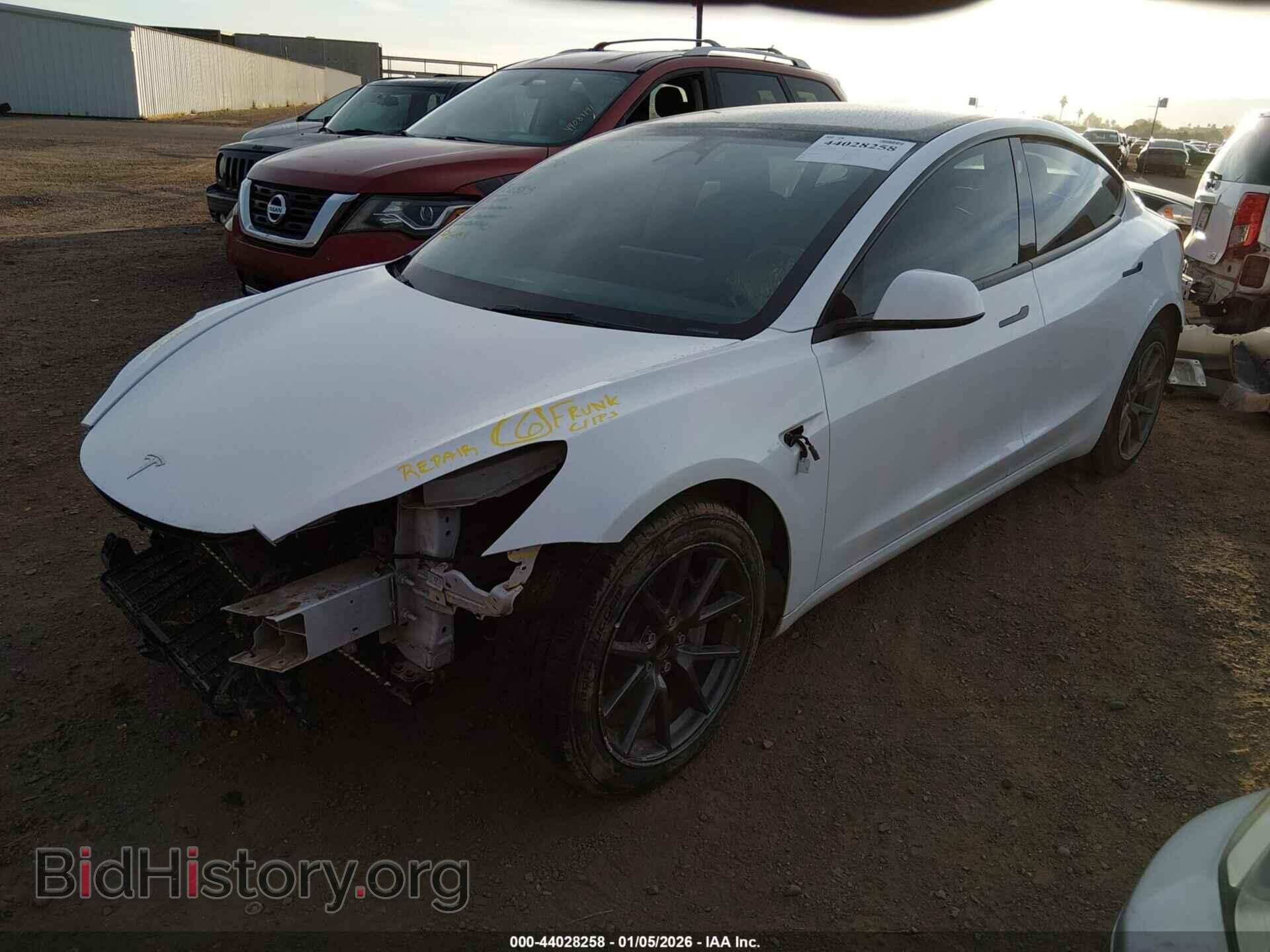 2022 TESLA MODEL 3 - VIN: 5YJ3E1EA4NF301885 - Фото 2
