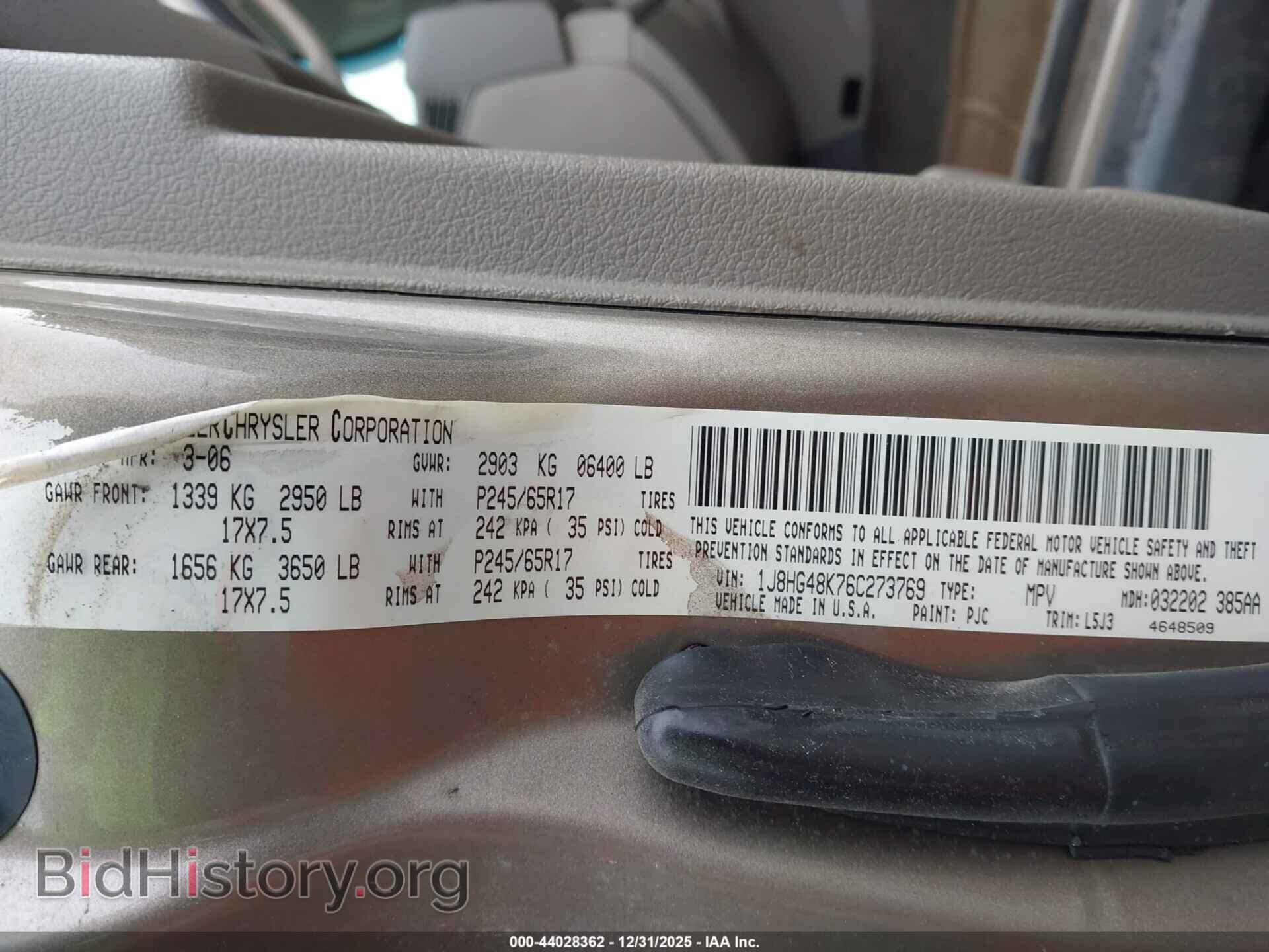 2006 JEEP COMMANDER - VIN: 1J8HG48K76C273769 - Photo 9