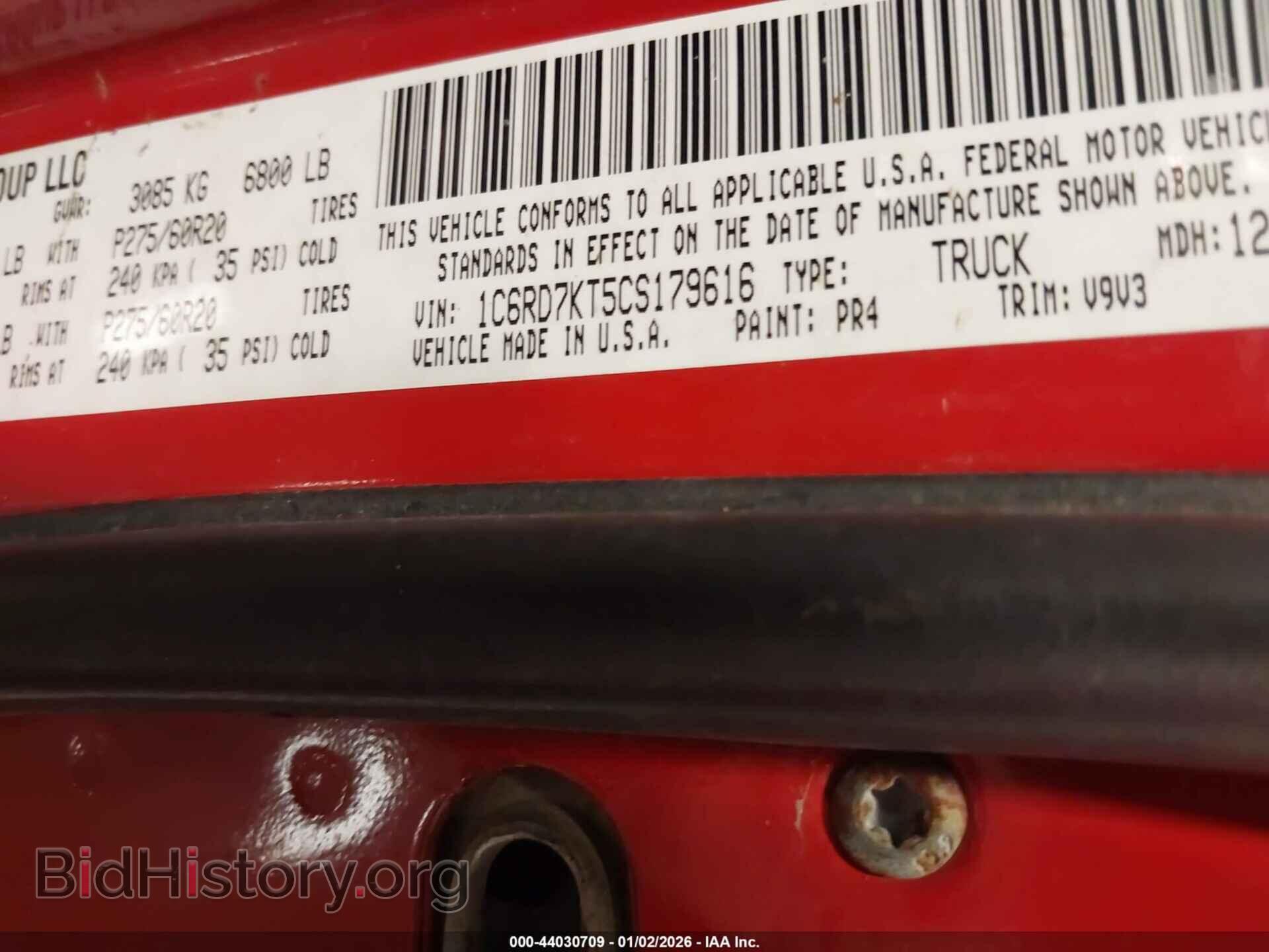 2012 RAM 1500 - VIN: 1C6RD7KT5CS179616 - Photo 9