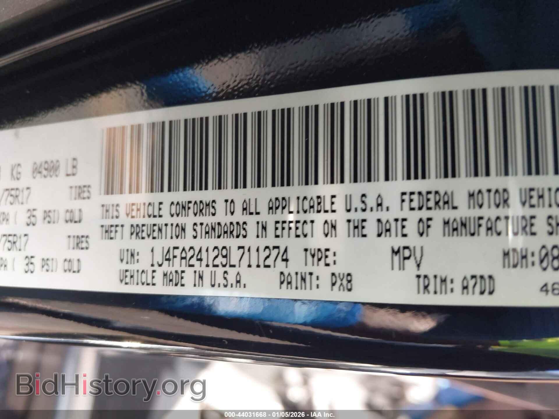 2009 JEEP WRANGLER - VIN: 1J4FA24129L711274 - Фото 9