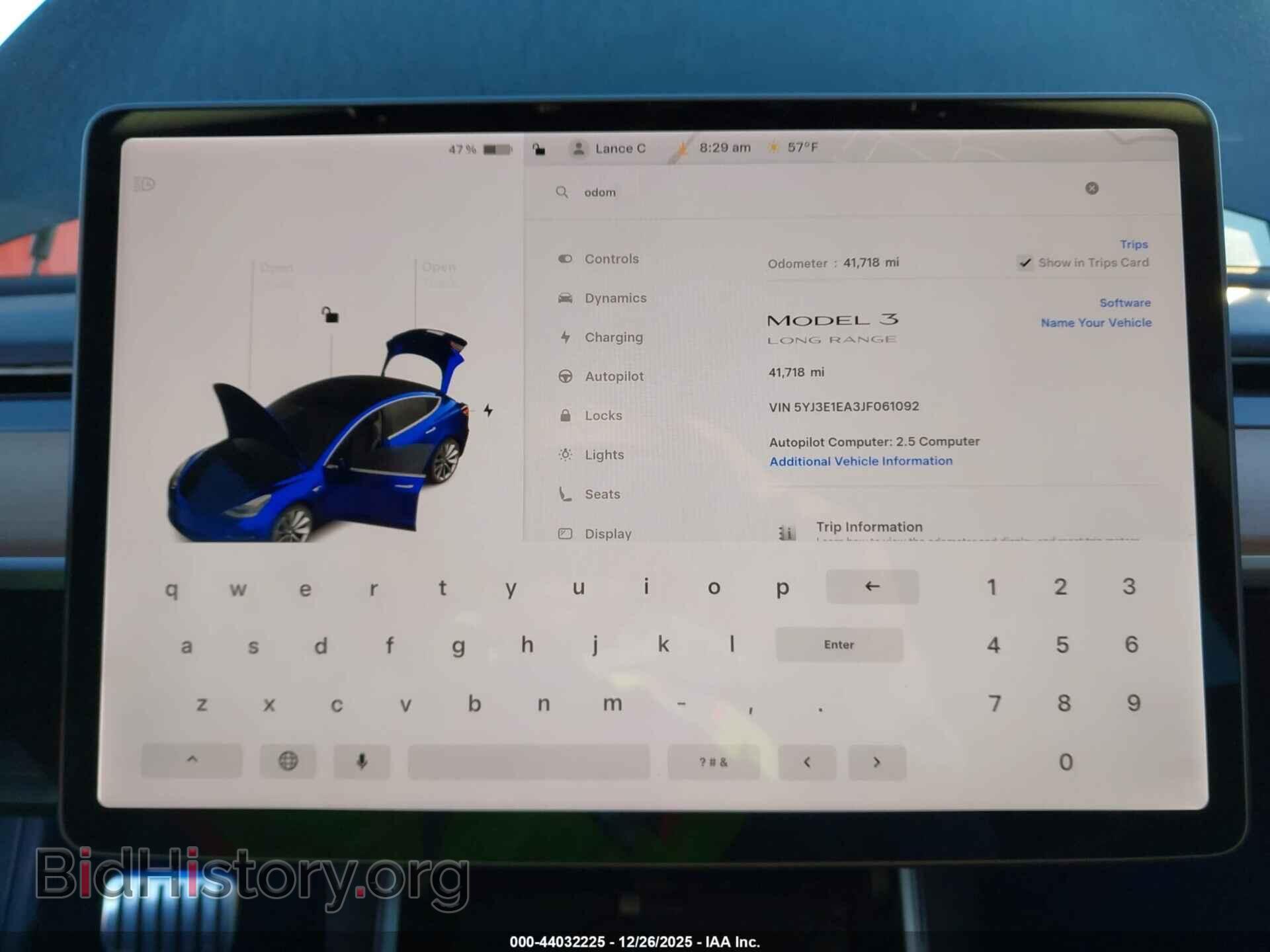 2018 TESLA MODEL 3 - VIN: 5YJ3E1EA3JF061092 - Photo 7