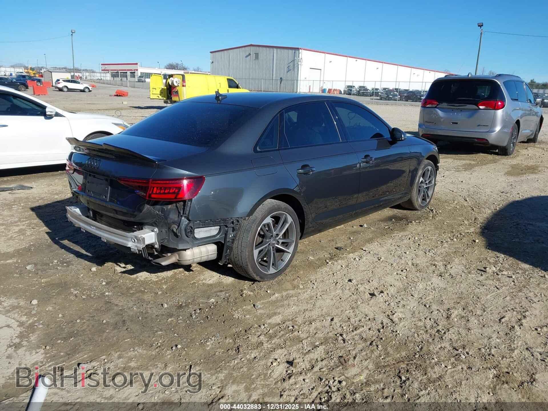 2019 AUDI A4 - VIN: WAUGMAF4XKN016177 - Фото 4
