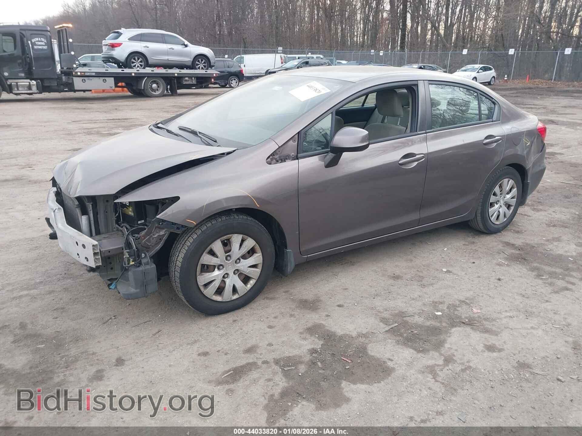 2012 HONDA CIVIC - VIN: 2HGFB2F52CH521032 - Фото 2
