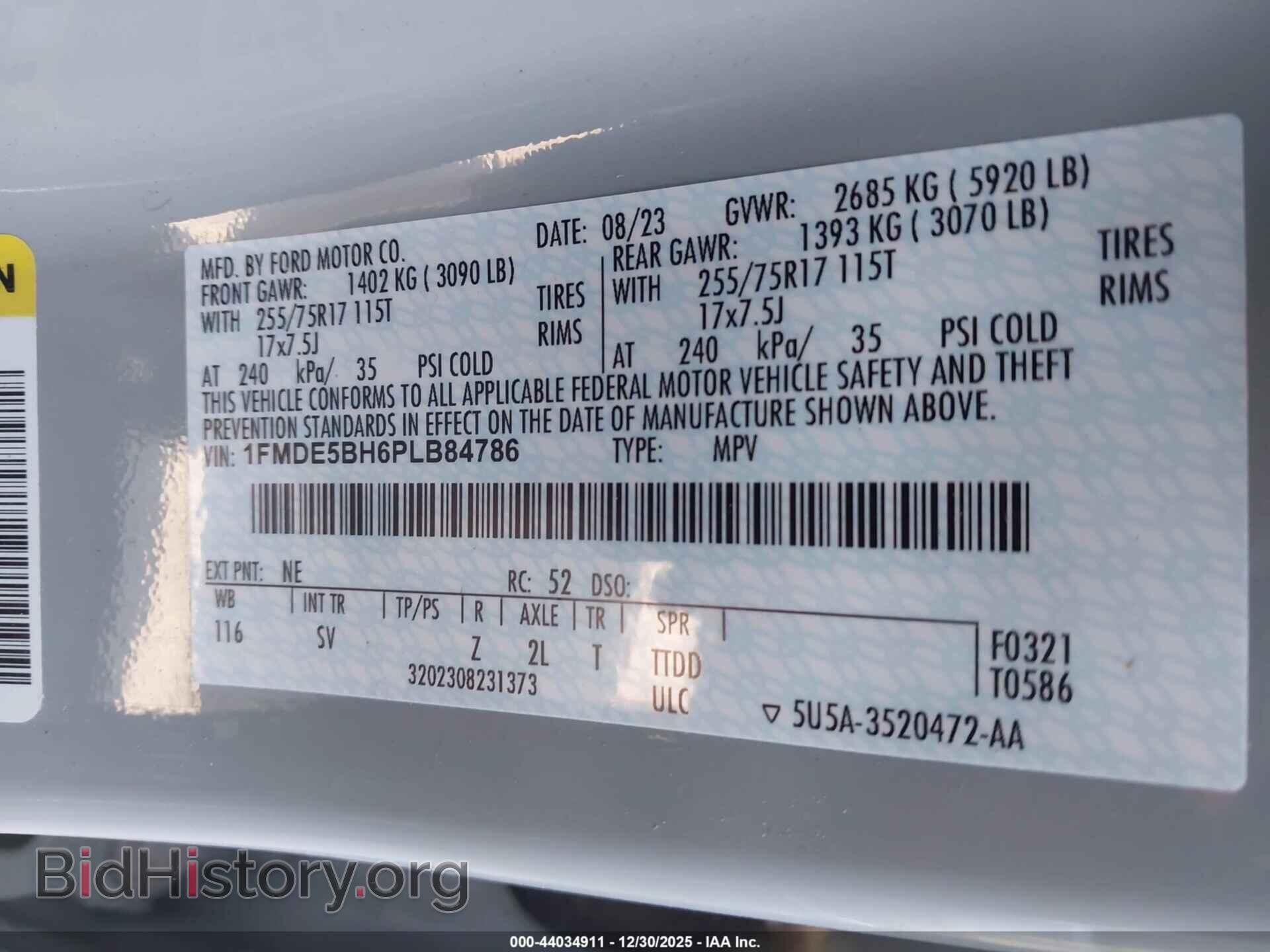 2023 FORD BRONCO - VIN: 1FMDE5BH6PLB84786 - Фото 9