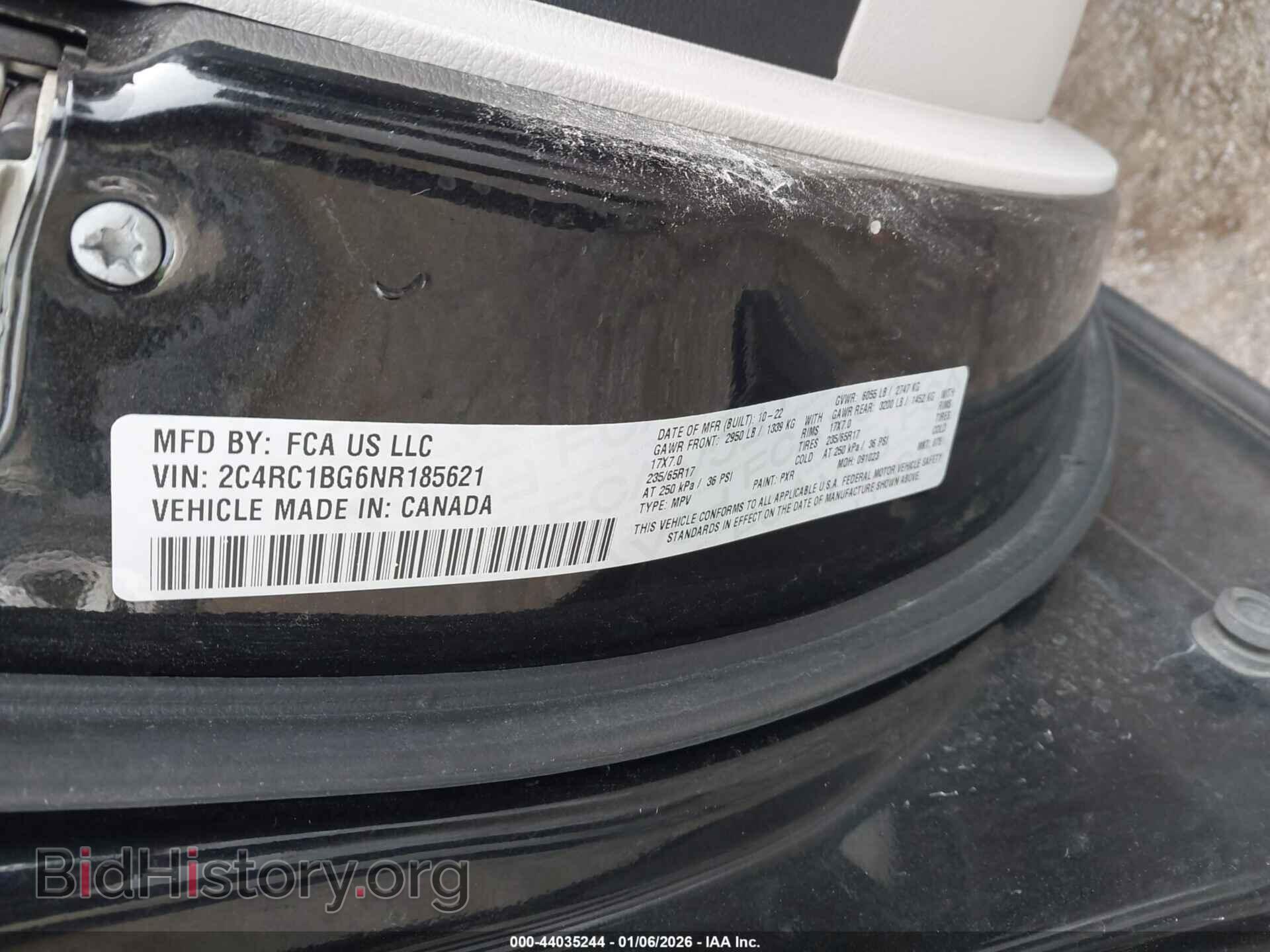 2022 CHRYSLER PACIFICA - VIN: 2C4RC1BG6NR185621 - Photo 9