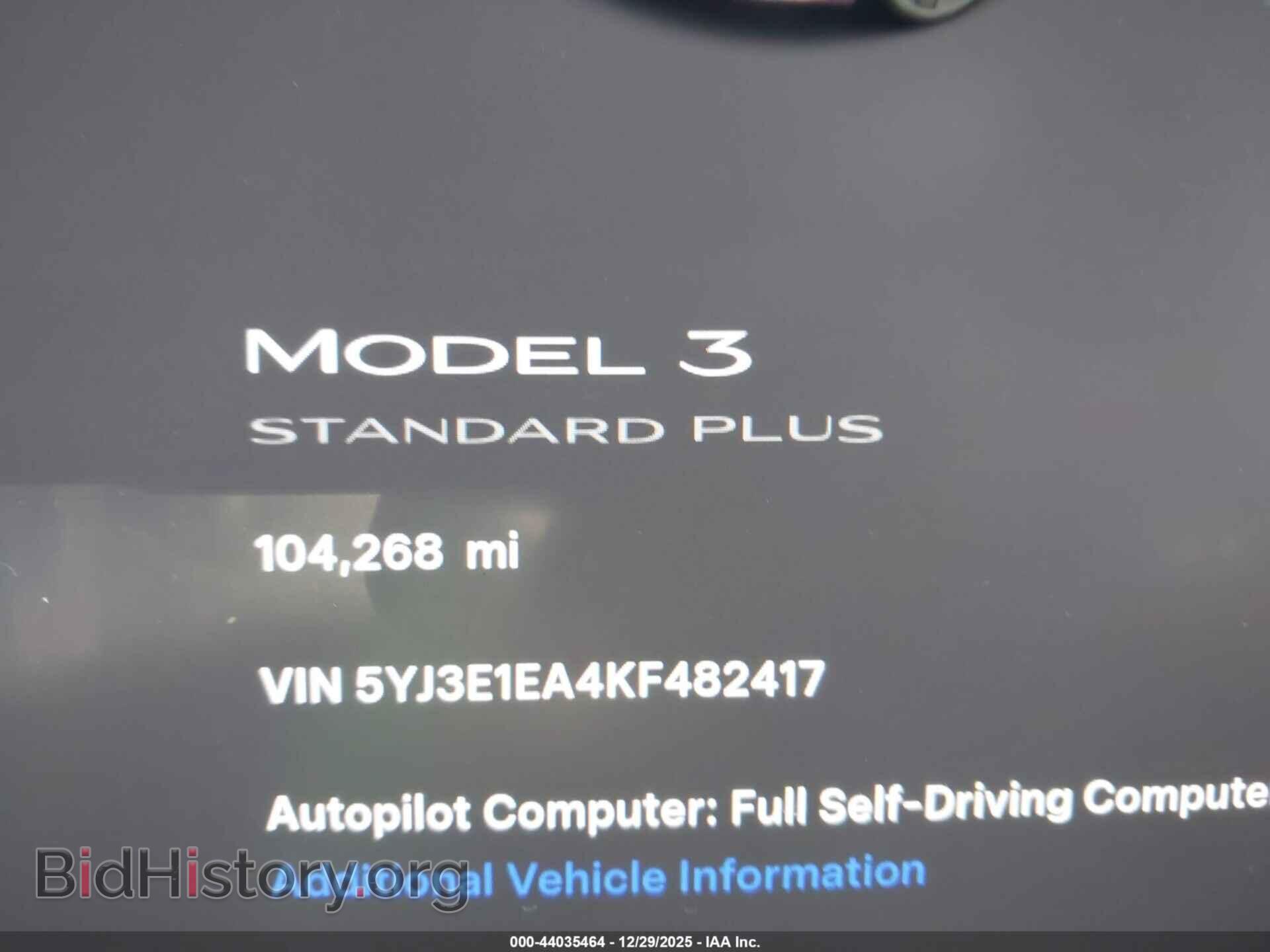 2019 TESLA MODEL 3 - VIN: 5YJ3E1EA4KF482417 - Фото 7