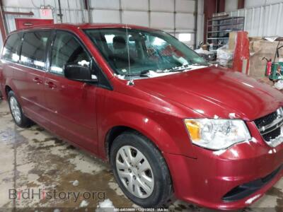 2014 Dodge GRAND CARAVAN SE, бордовый — VIN 2C4RDGBG9ER190795, IAAI