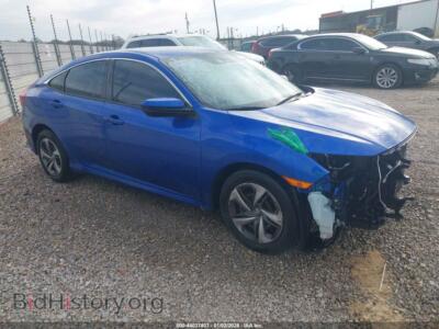 2019 Honda CIVIC LX, синий — VIN 19XFC2F65KE038746, IAAI