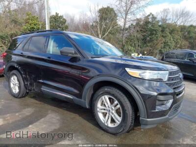 2022 Ford EXPLORER XLT, black — VIN 1FMSK8DH6NGC47700, IAAI