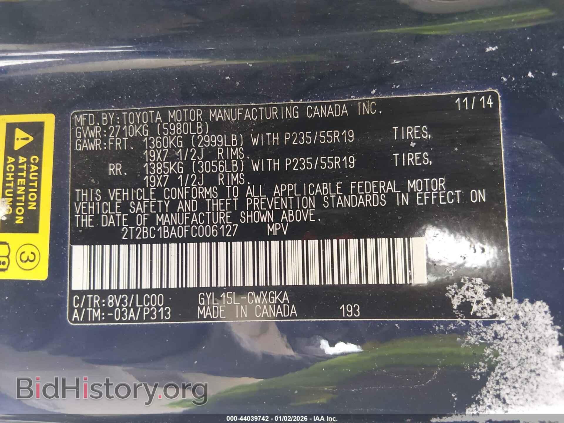 2015 LEXUS RX 450H - VIN: 2T2BC1BA0FC006127 - Photo 9
