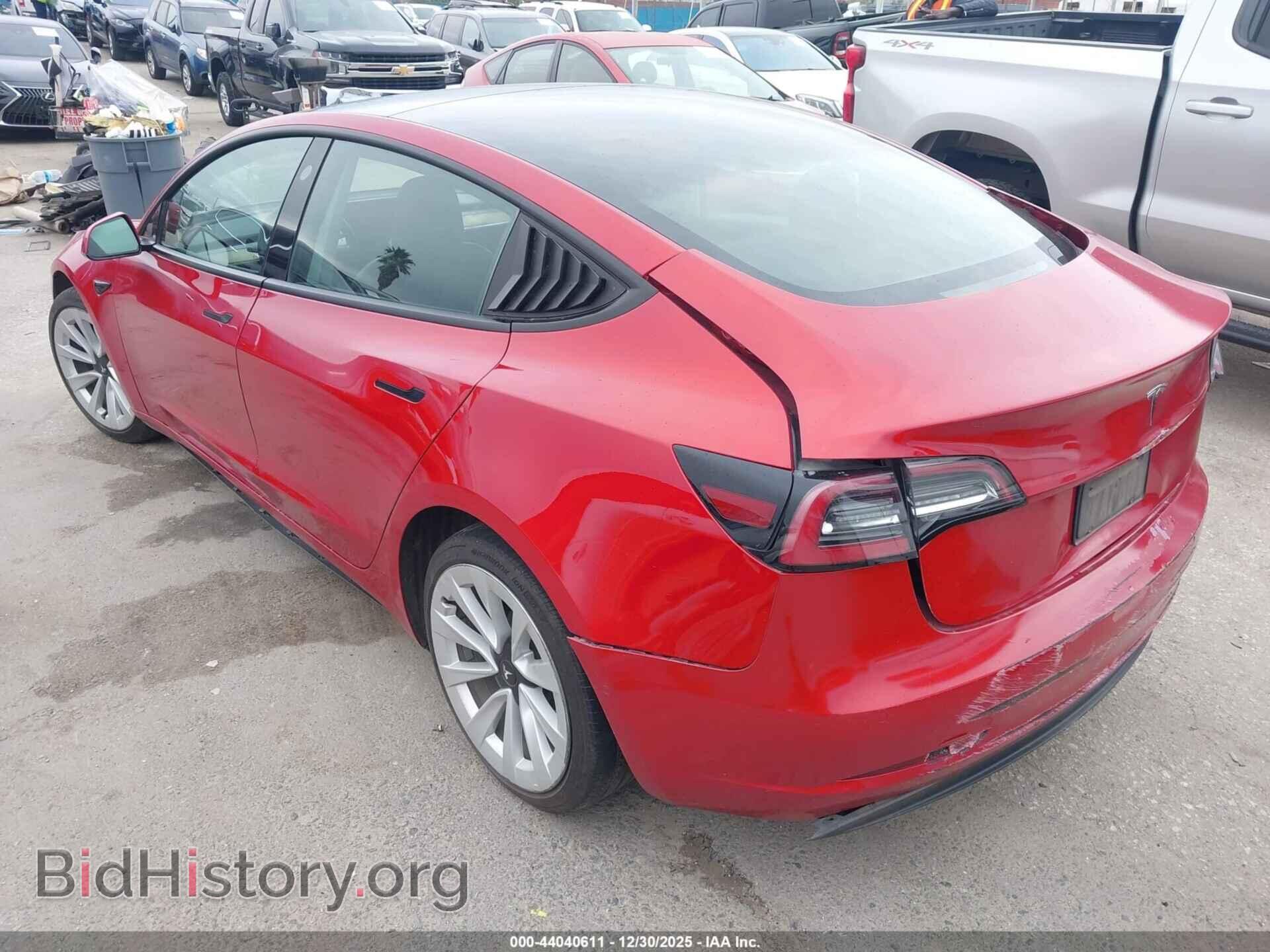 2022 TESLA MODEL 3 - VIN: 5YJ3E1EA5NF187265 - Фото 3