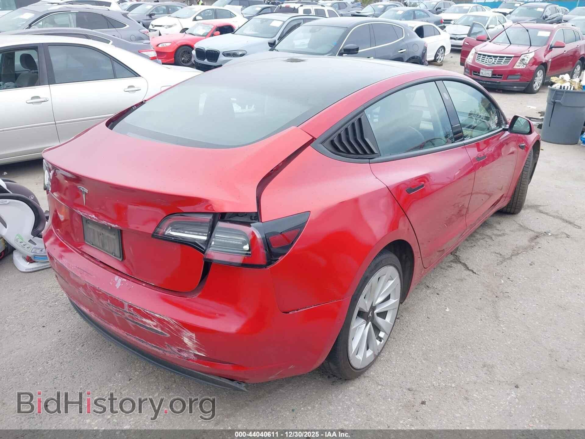 2022 TESLA MODEL 3 - VIN: 5YJ3E1EA5NF187265 - Фото 4