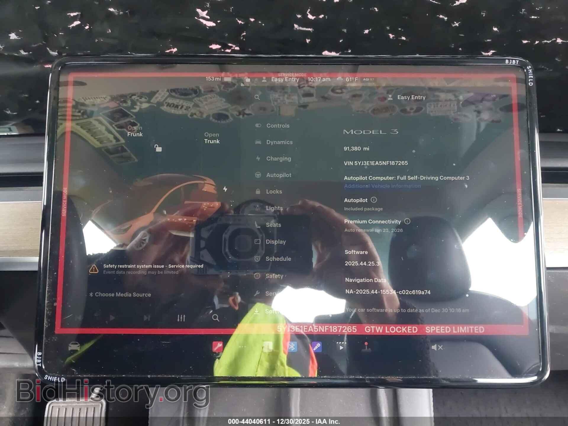2022 TESLA MODEL 3 - VIN: 5YJ3E1EA5NF187265 - Фото 7
